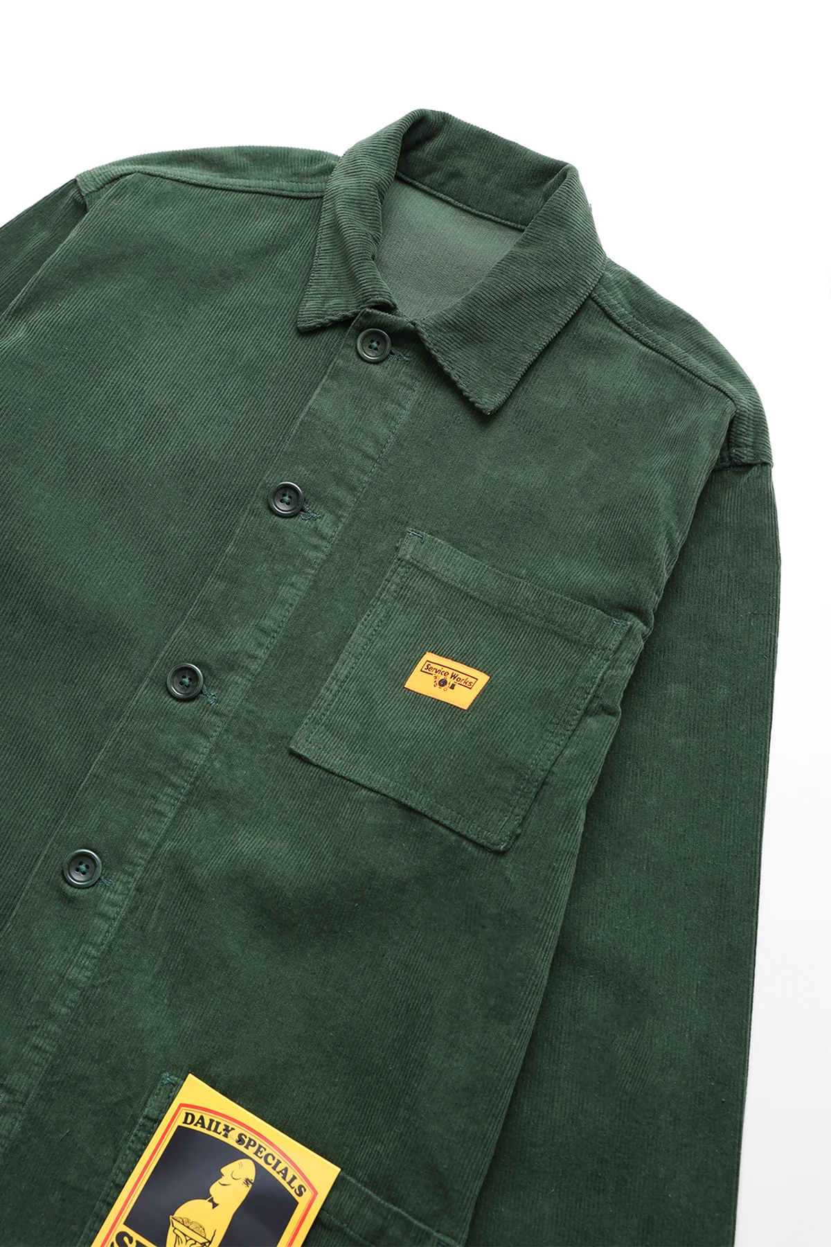 Corduroy Chore Shirt- Forest - Image 3