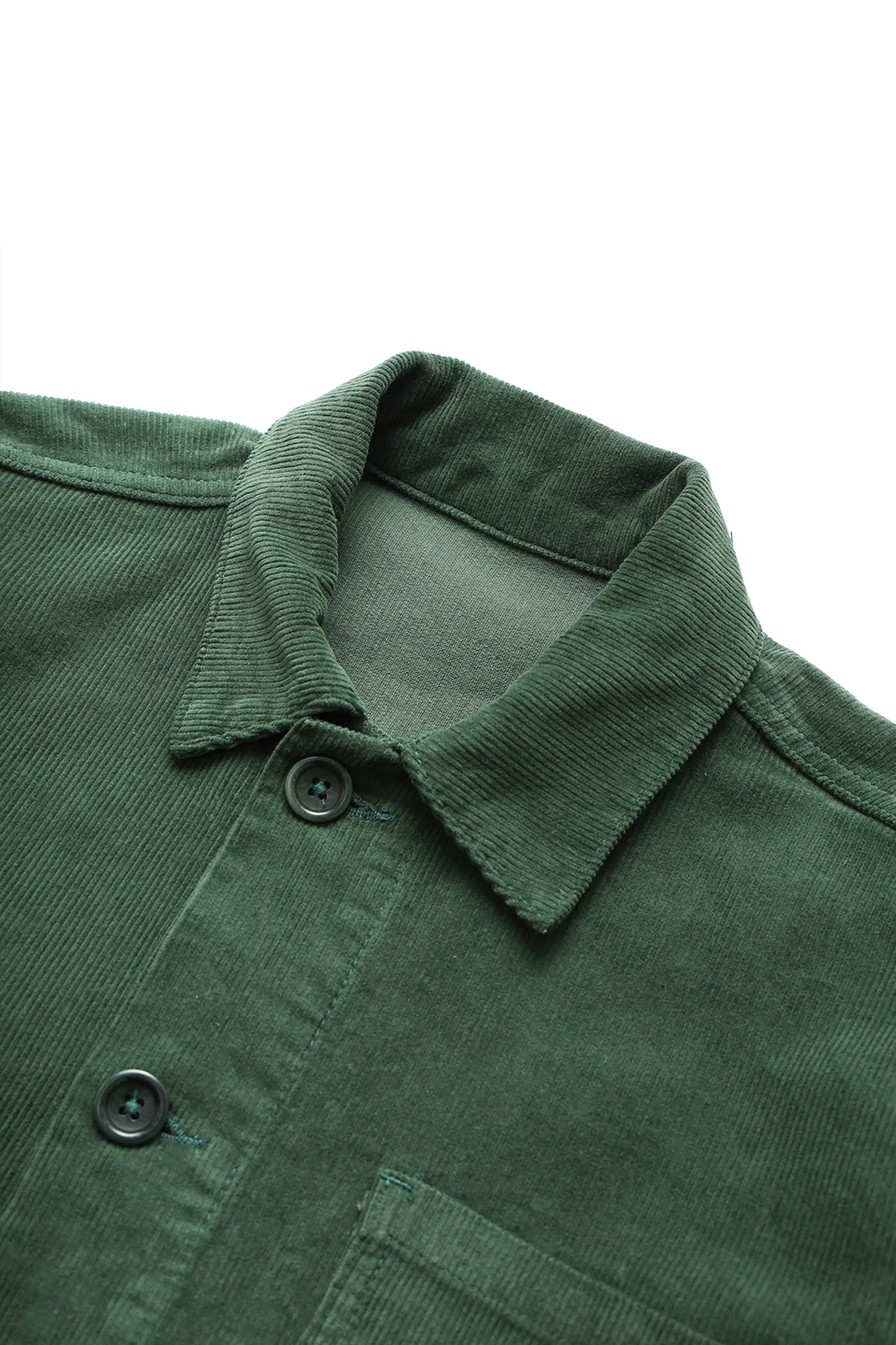 Corduroy Chore Shirt- Forest - Image 4