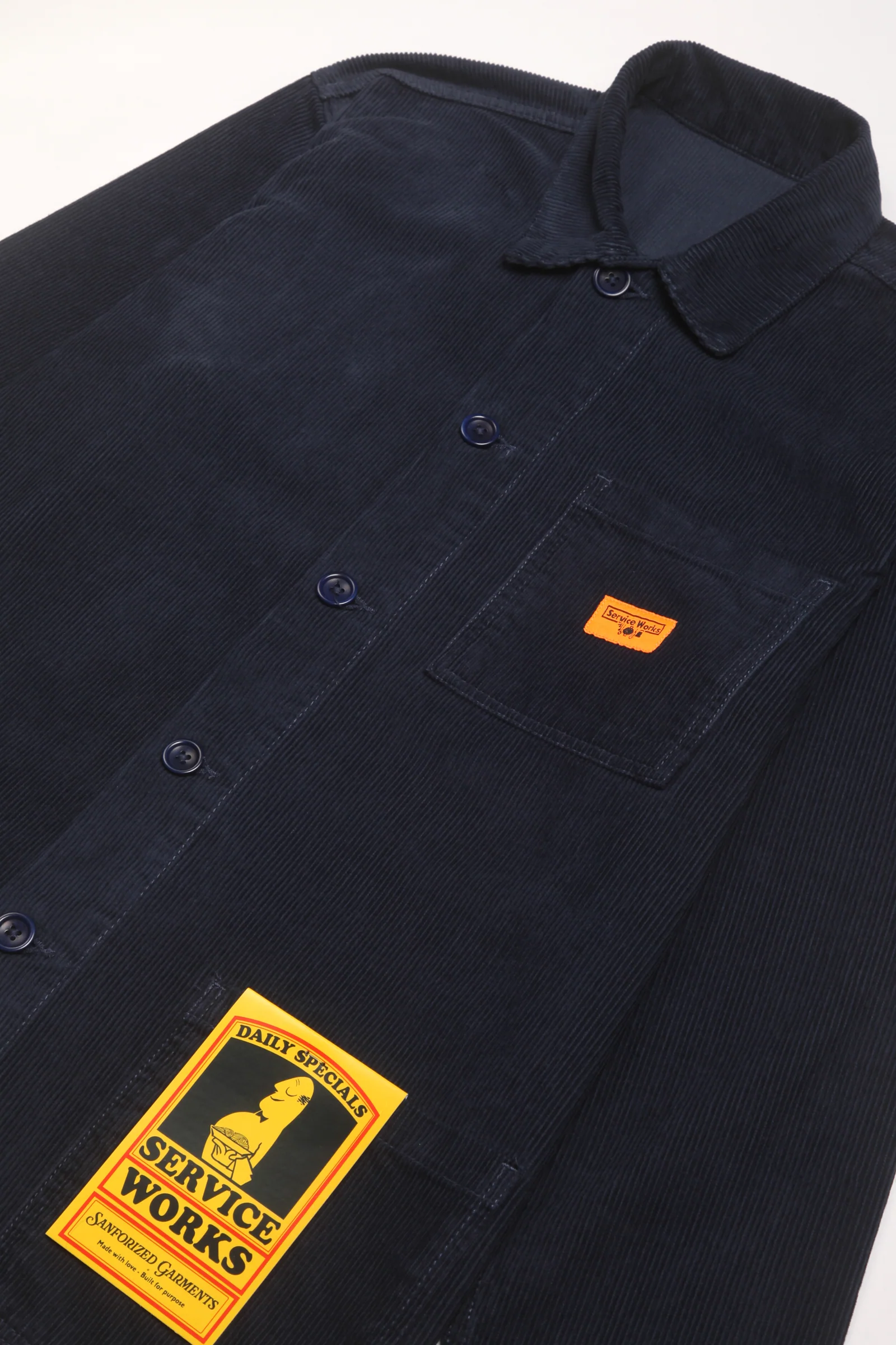 Corduroy Chore Shirt - Navy - Image 3