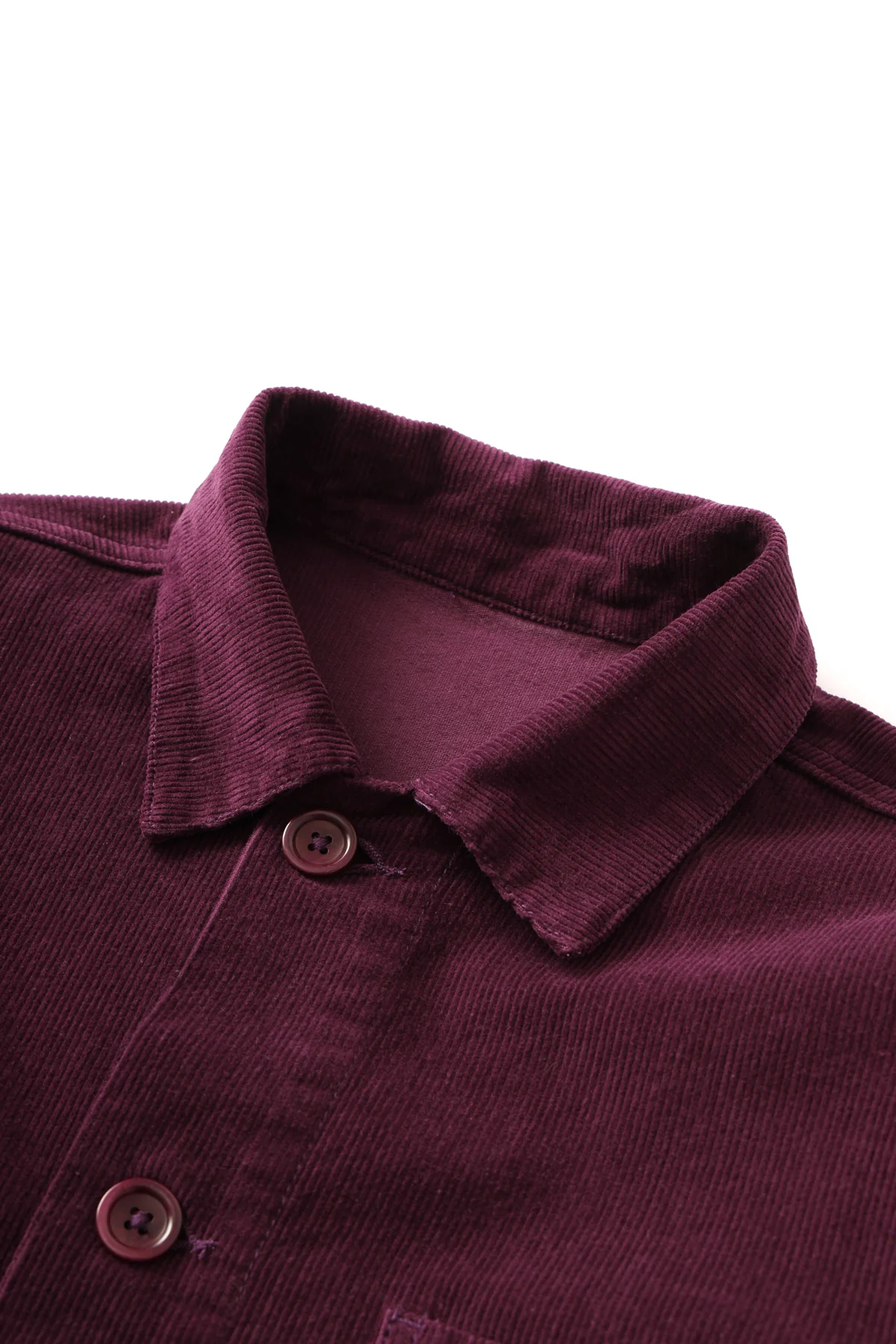 Corduroy Chore Shirt - Plum - Image 4