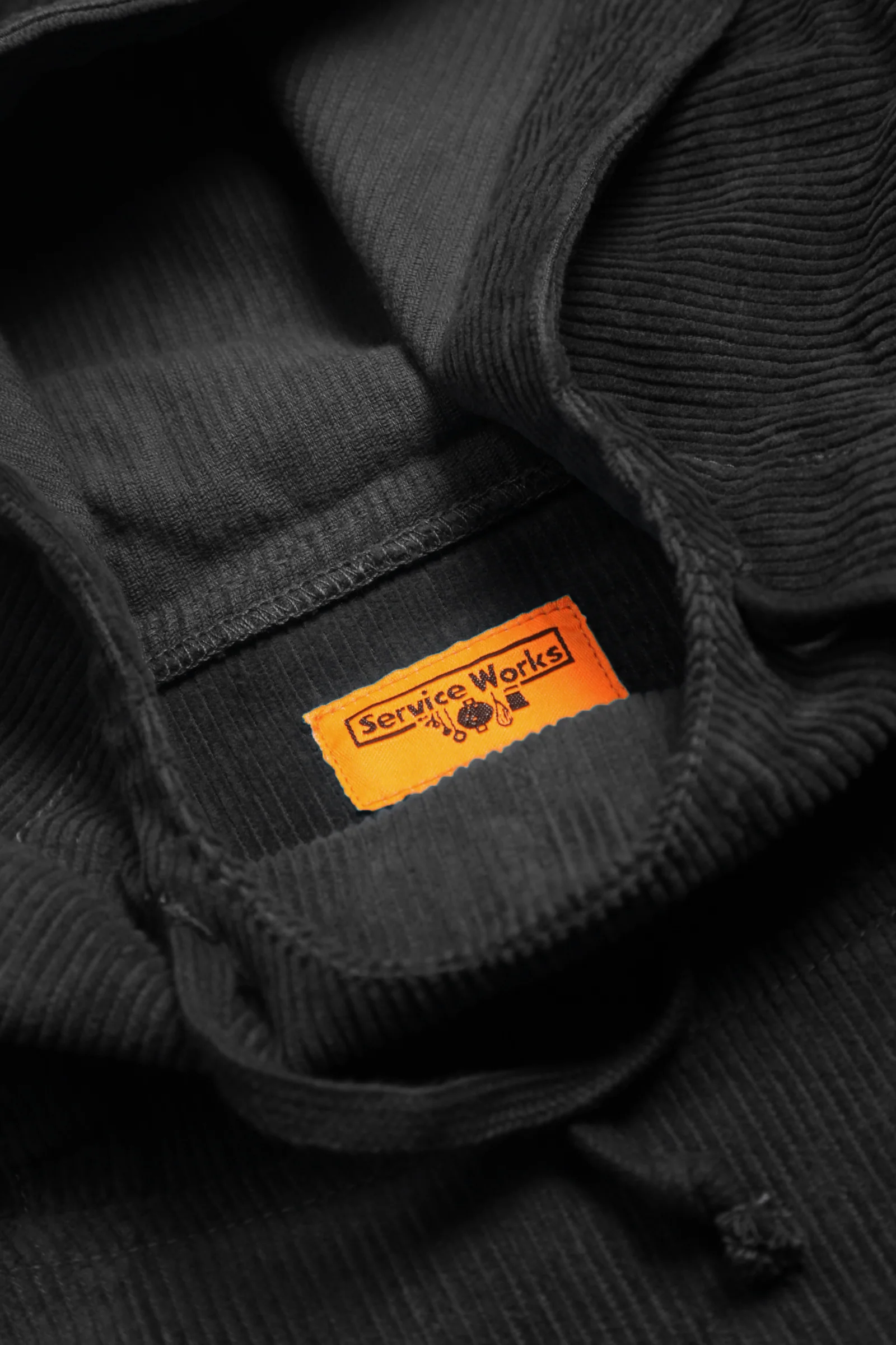 Corduroy Market Smock - Black - Image 4