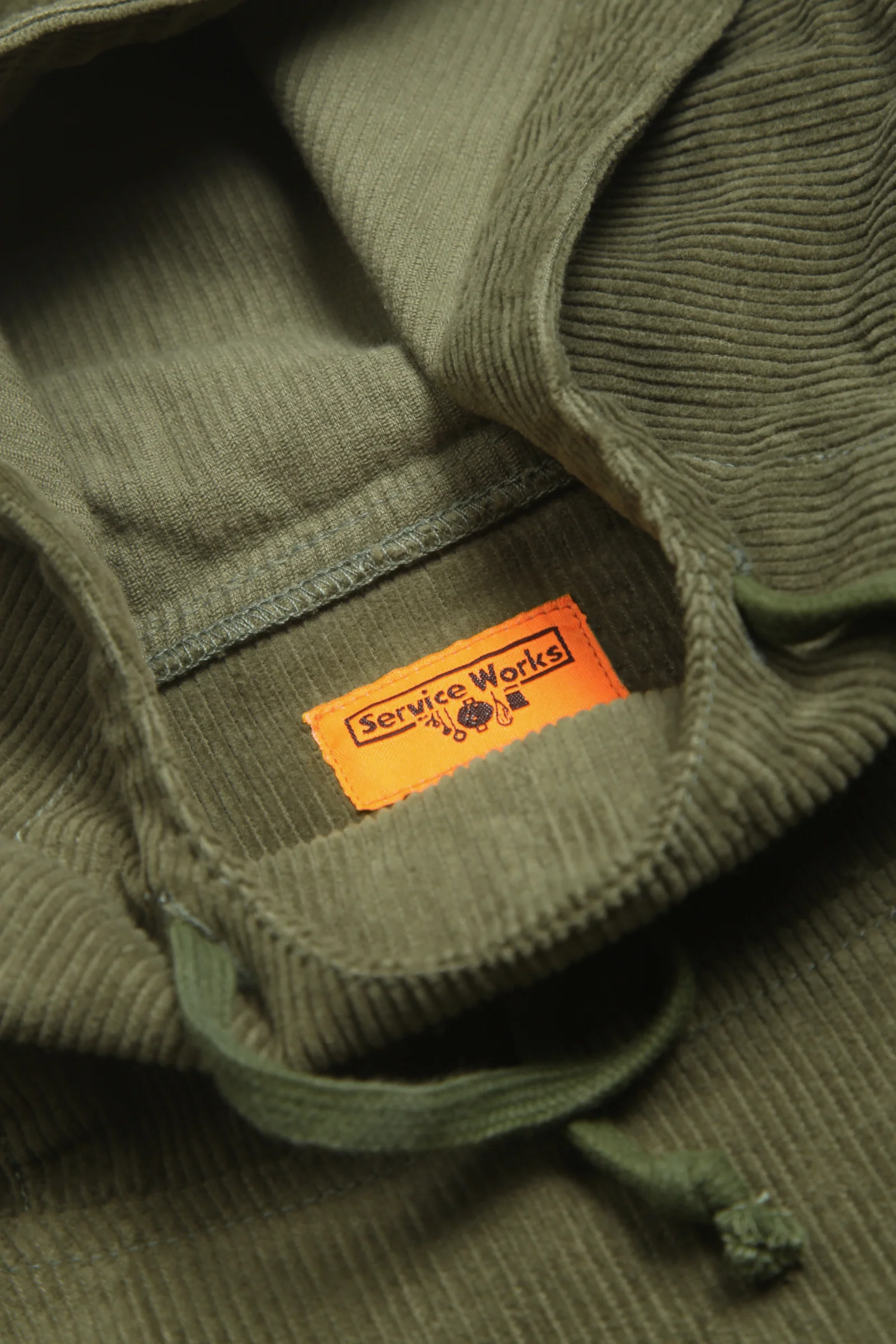 Corduroy Market Smock - Olive - Image 3