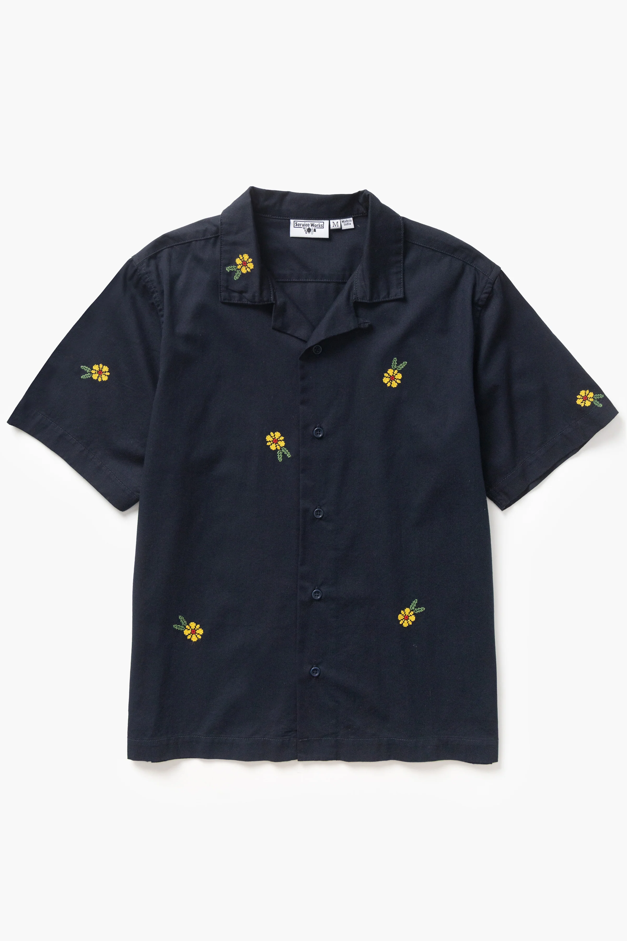 Cross Stitch Shirt - Dark Navy