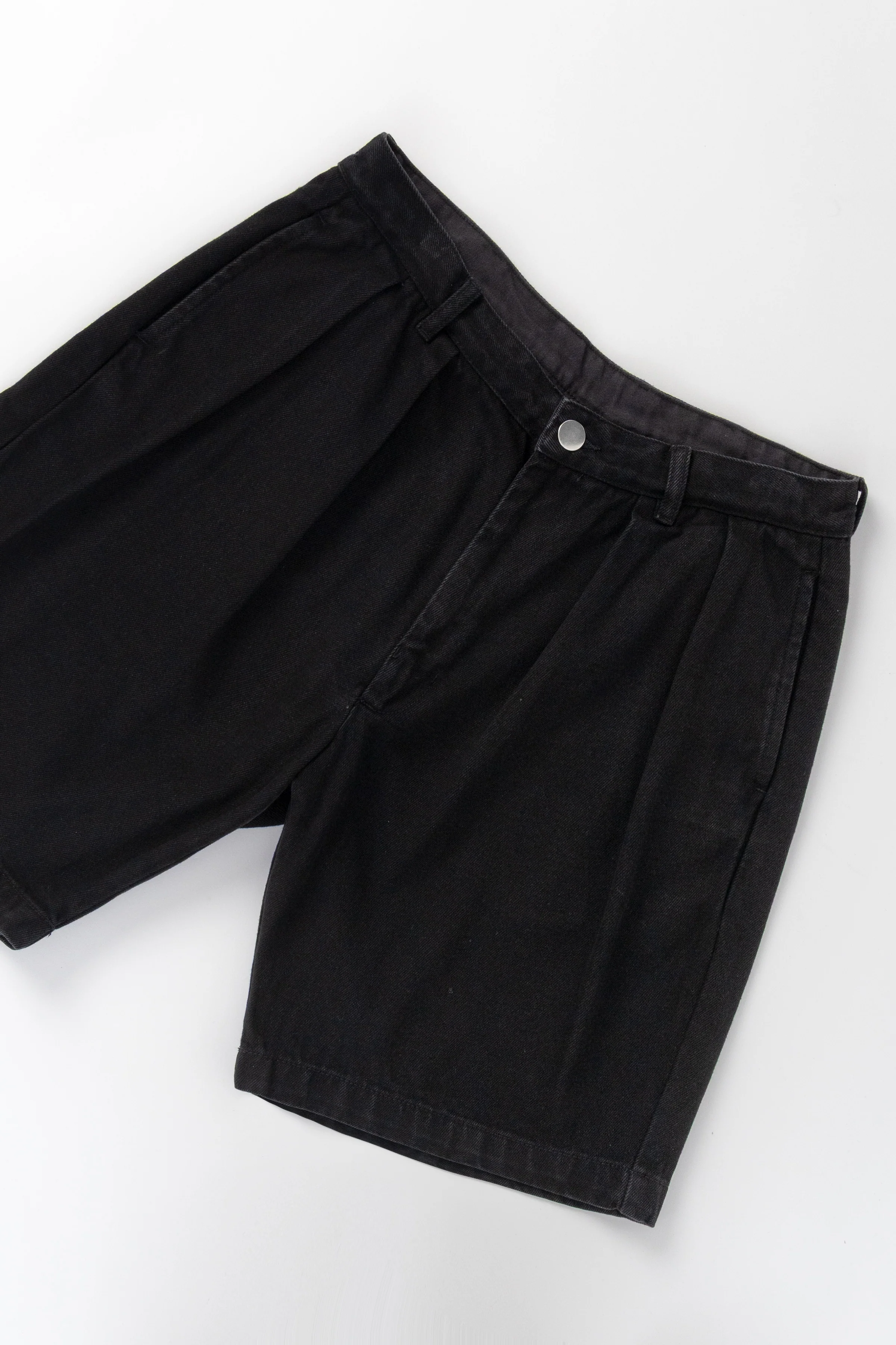 Denim Part Timer Shorts - Black - Image 2