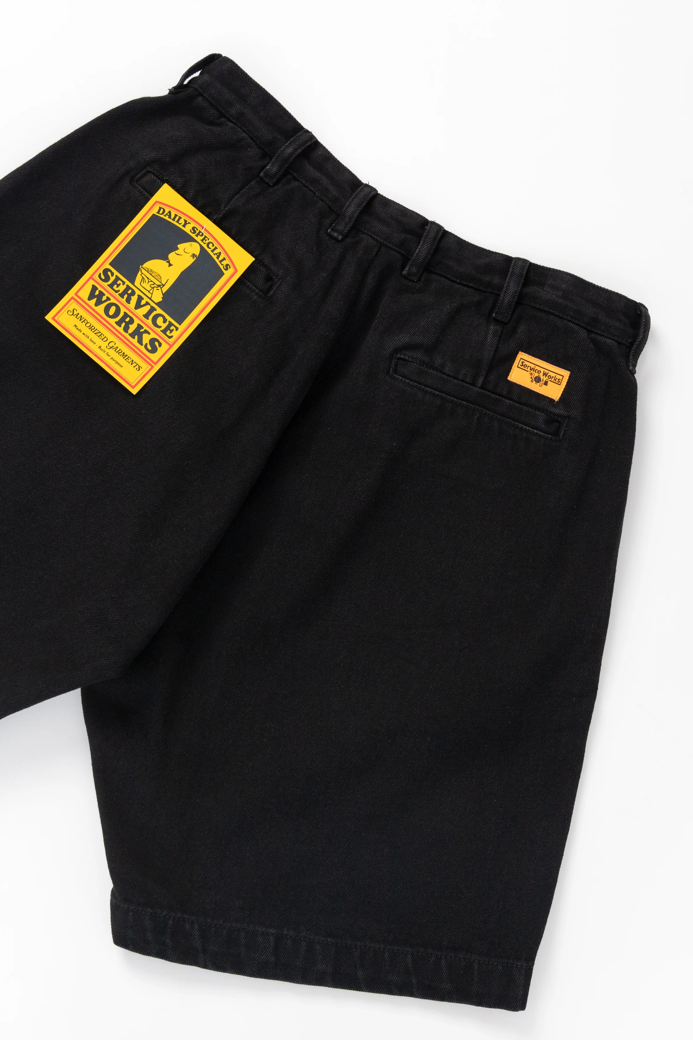 Denim Part Timer Shorts - Black - Image 4
