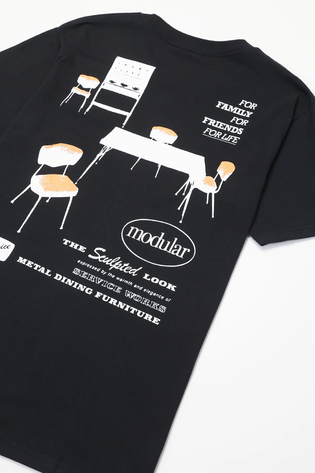 Dining Set Tee - Black - Image 4