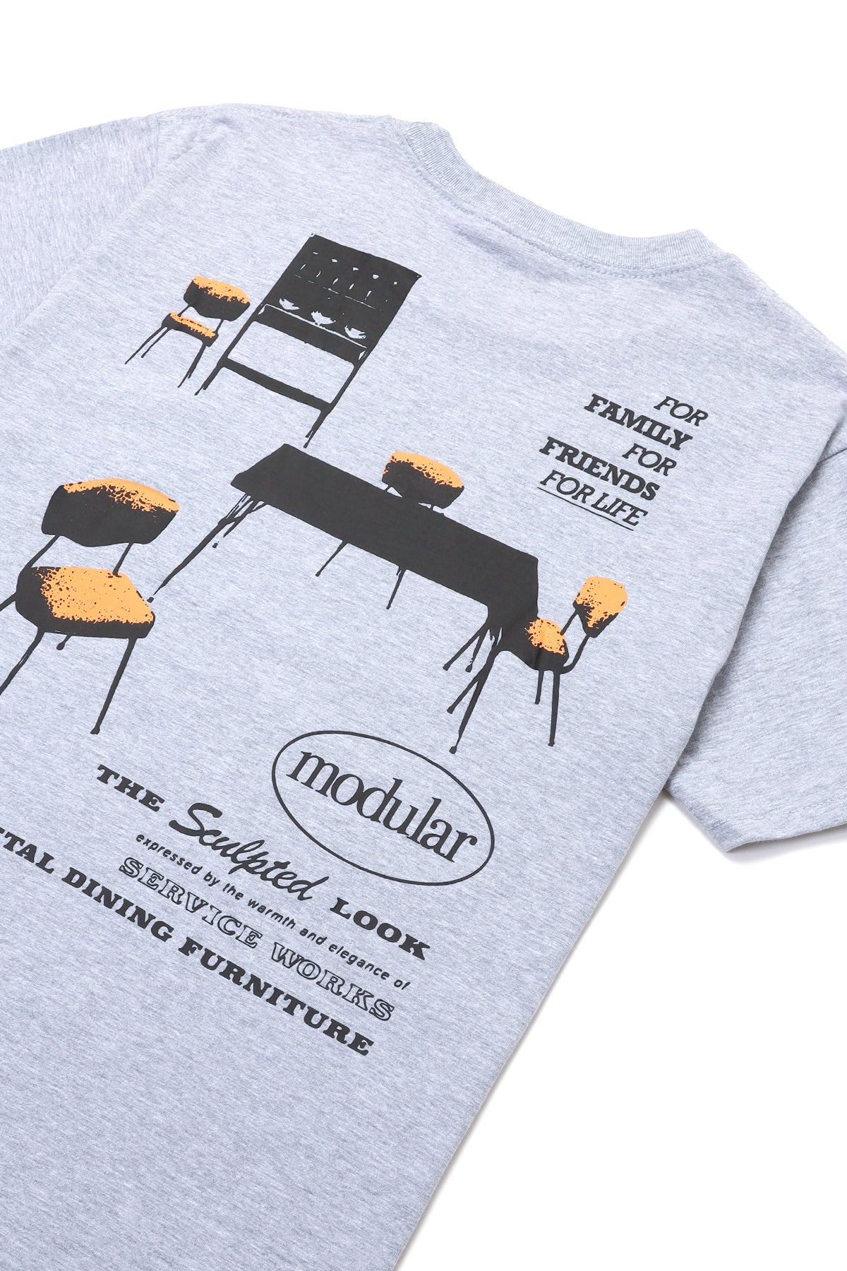 Dining Set Tee - Grey - Image 4