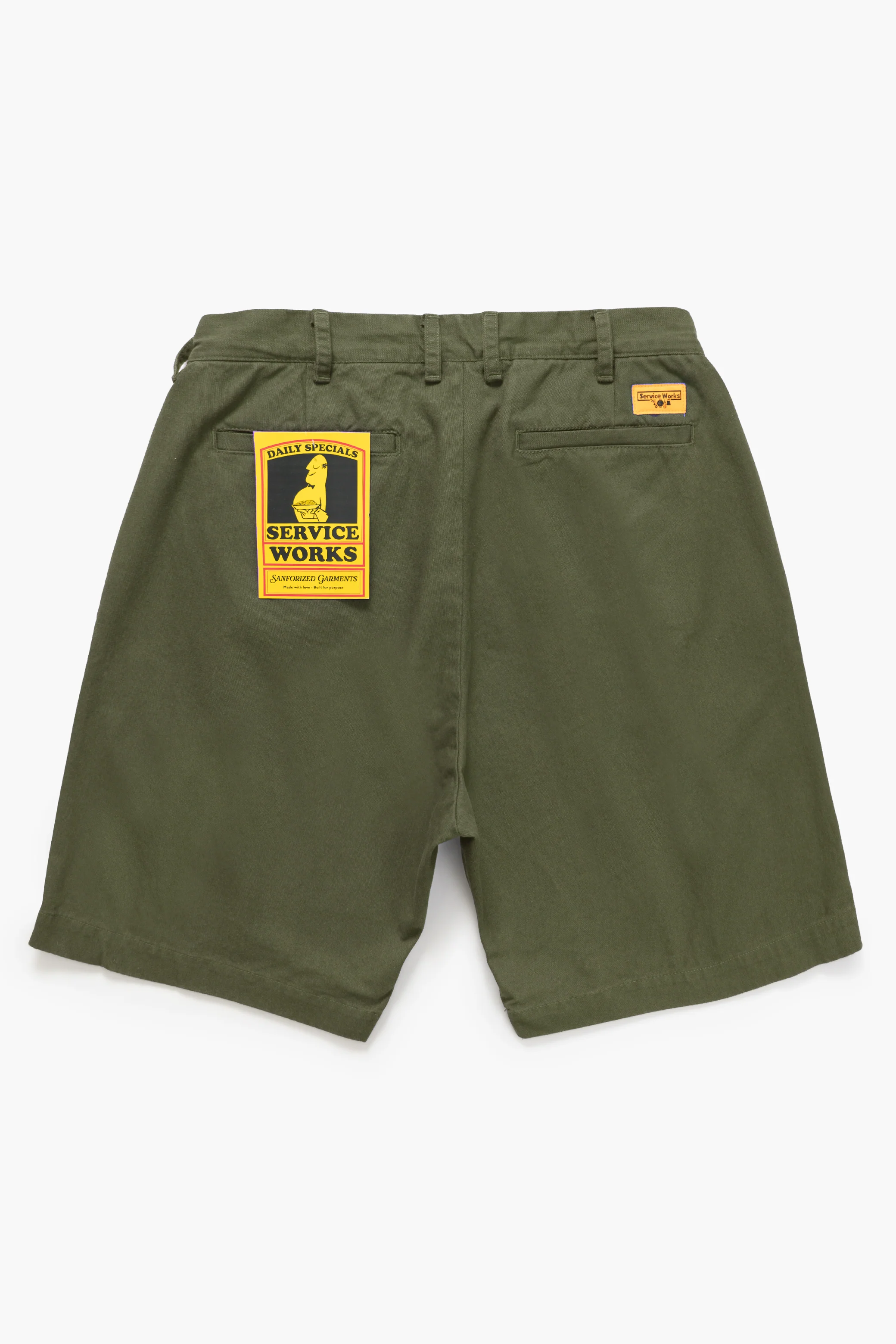 Drill Part Timer Shorts - Olive - Image 4