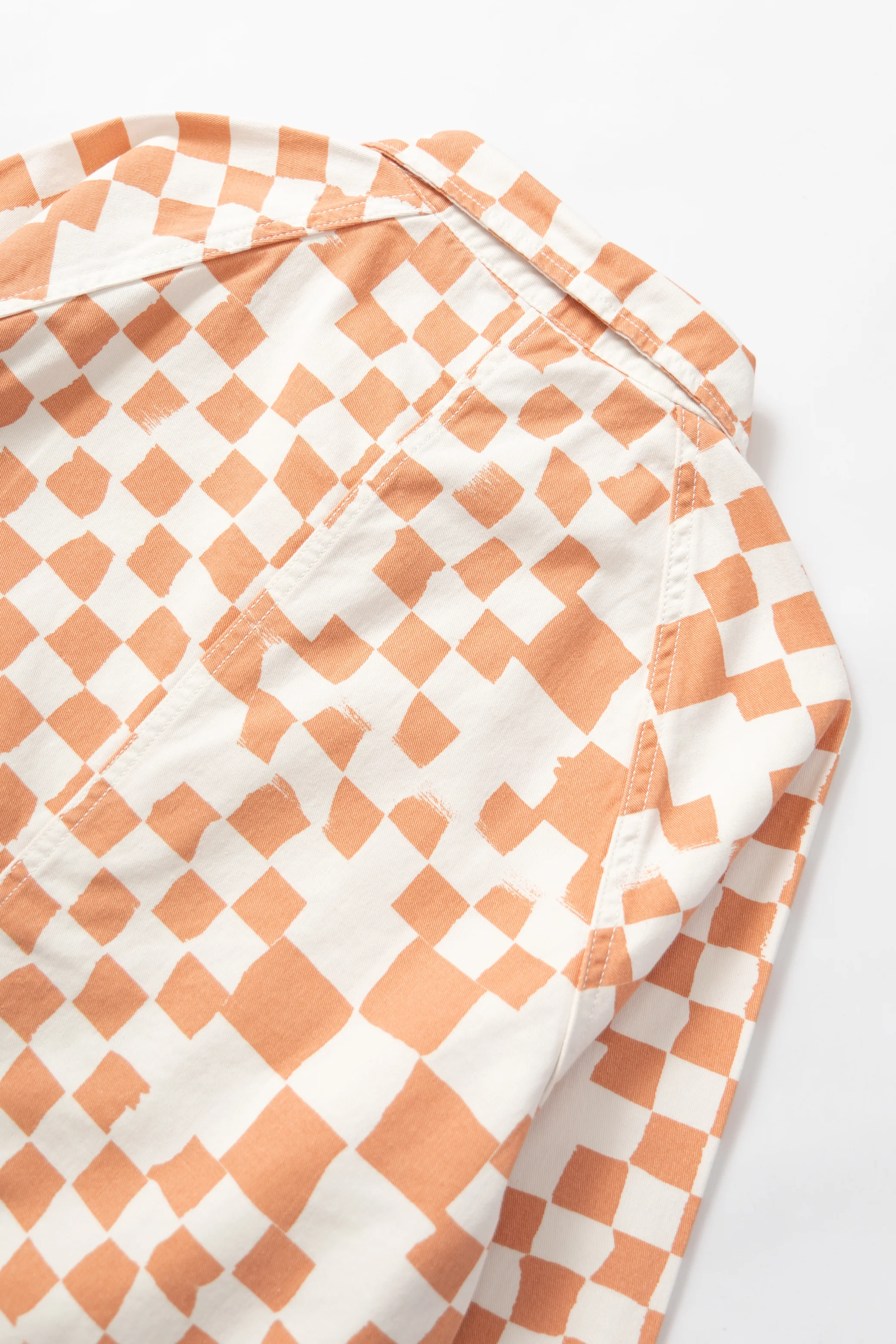 Drill Printed Front Of House Jacket - Salmon Checker - Image 6