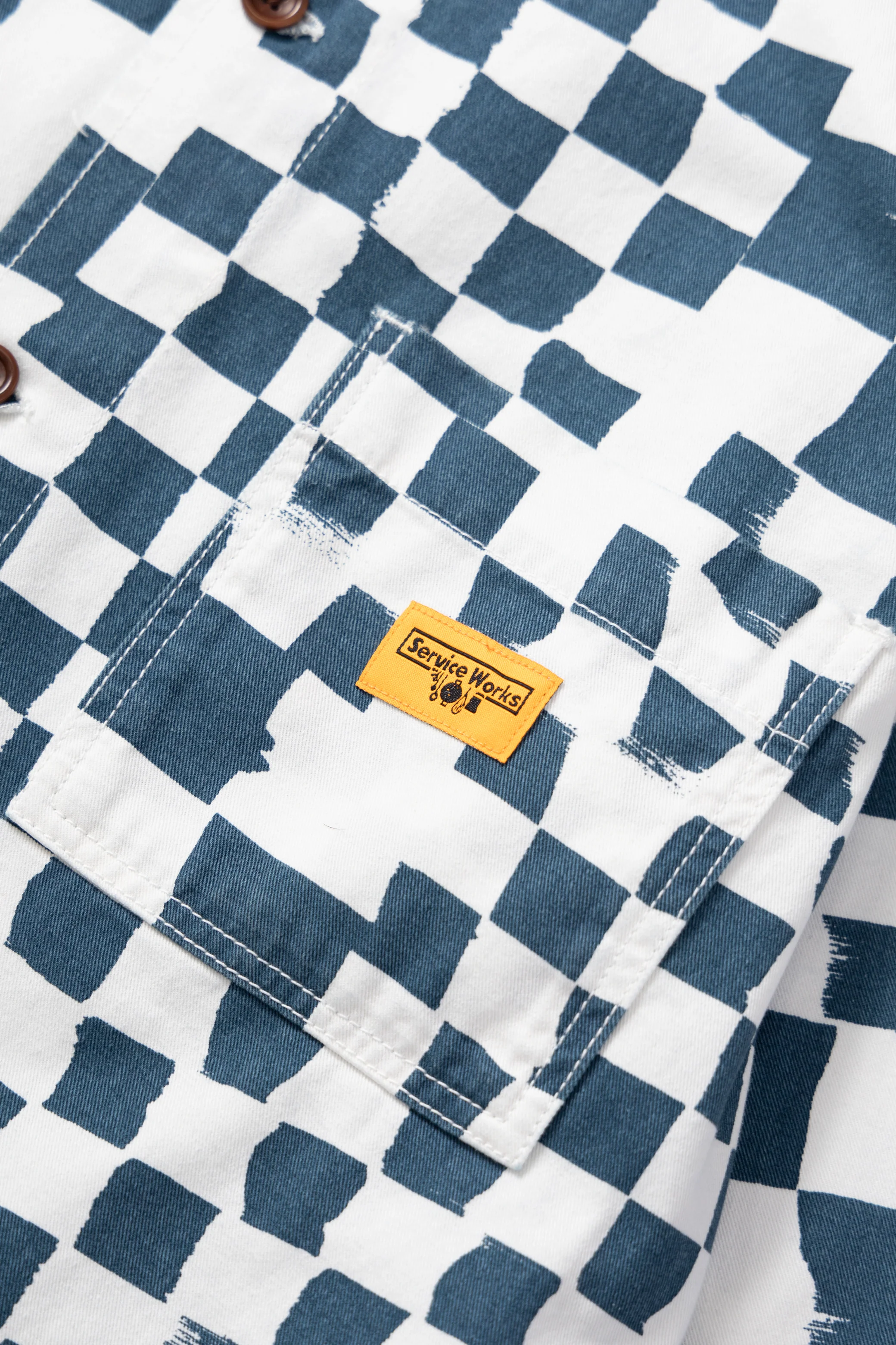 Drill Printed Front Of House Jacket - Teal Checker - Image 3