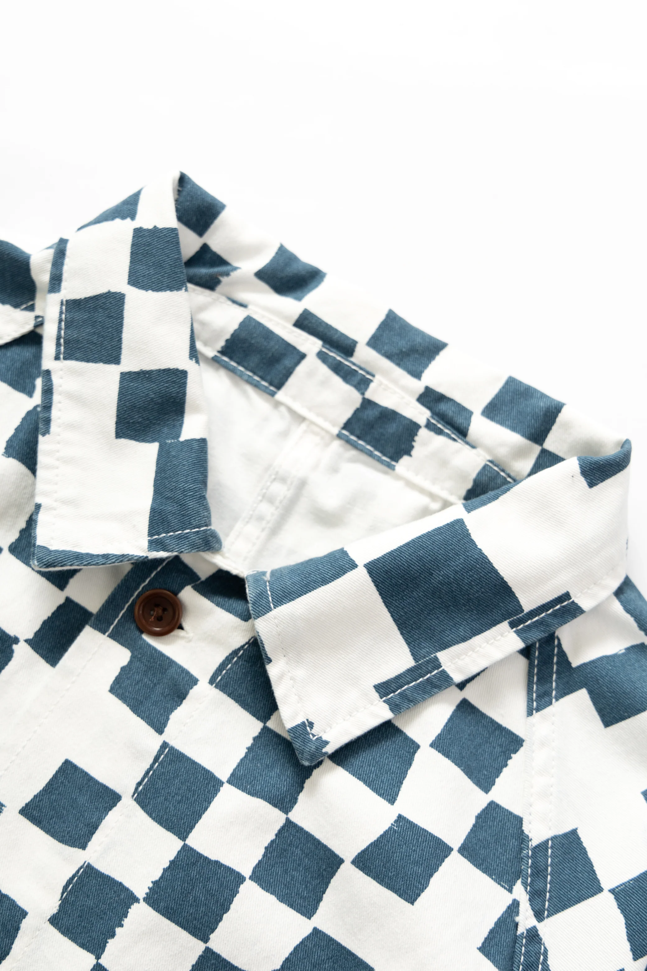 Drill Printed Front Of House Jacket - Teal Checker - Image 6