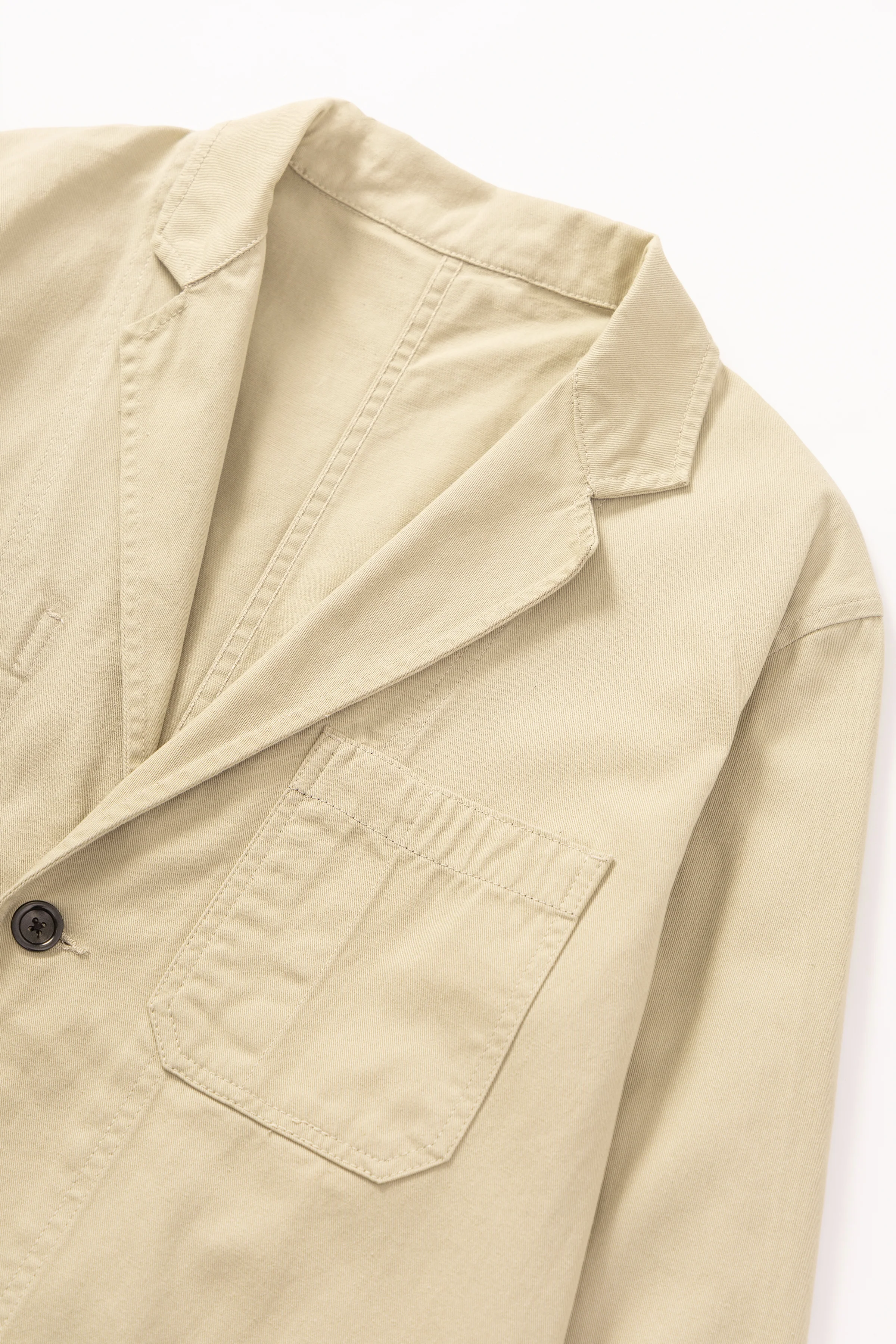 Drill Server Suit Jacket - Khaki - Image 4