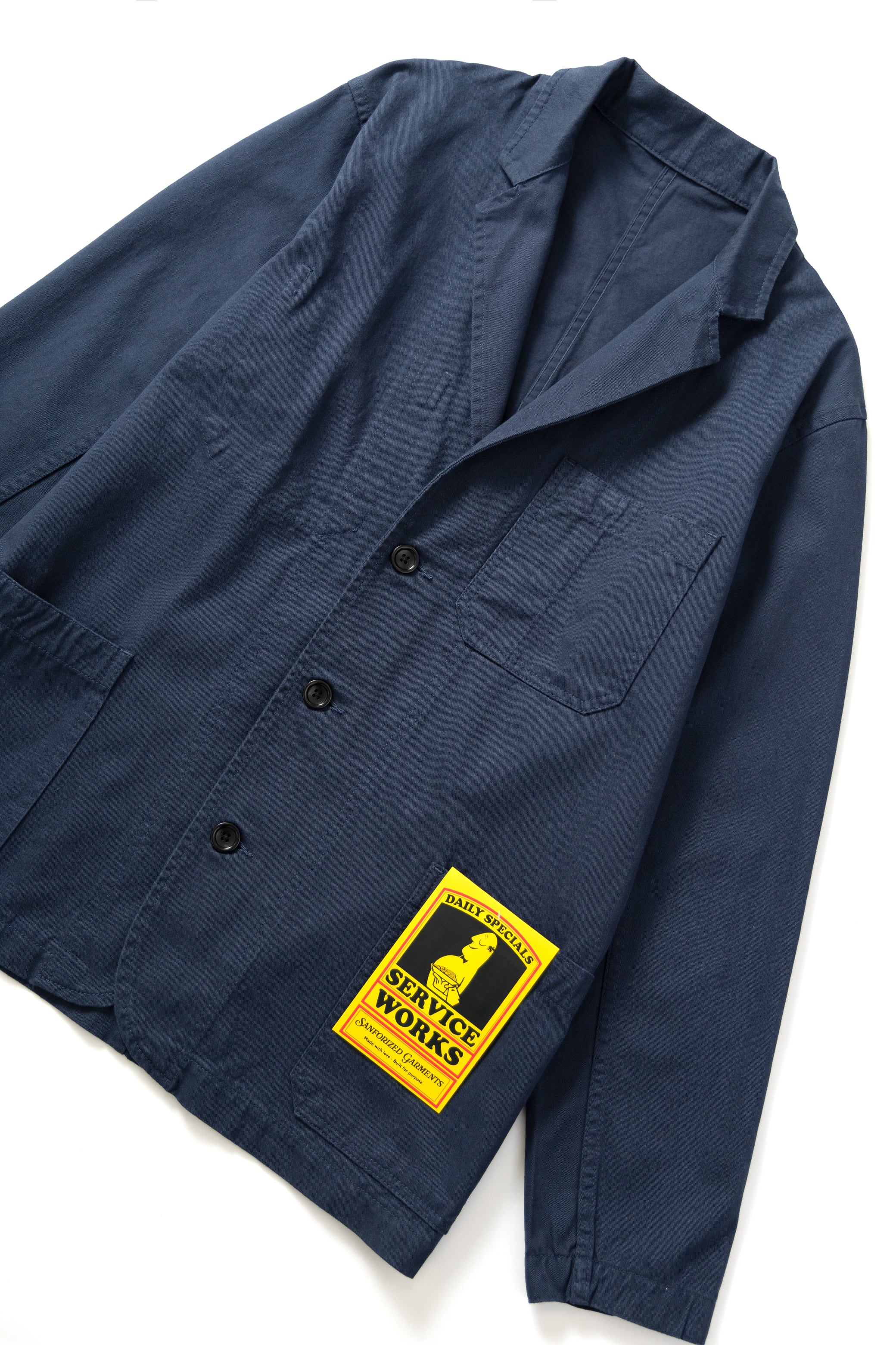Drill Server Suit Jacket - Navy - Image 2