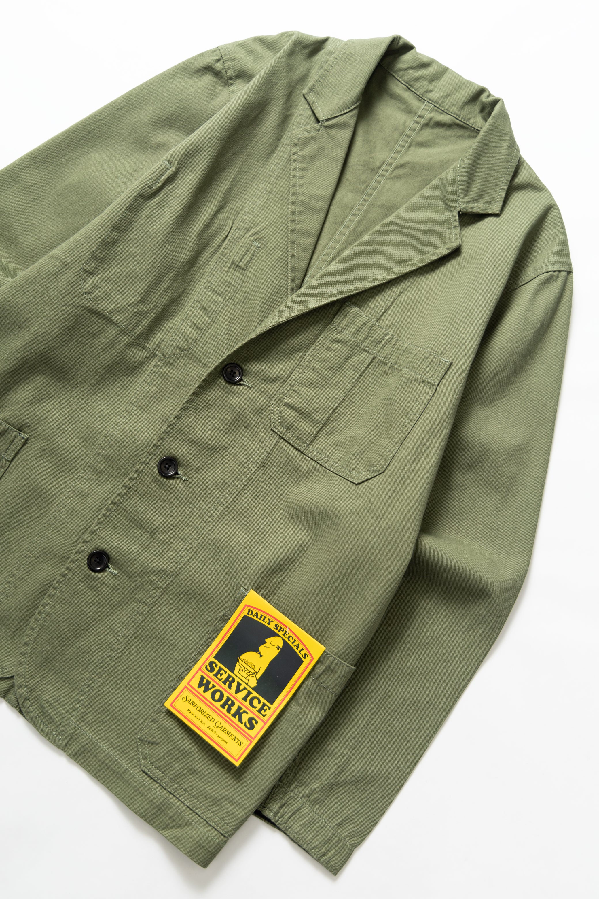 Drill Server Suit Jacket - Olive - Image 2
