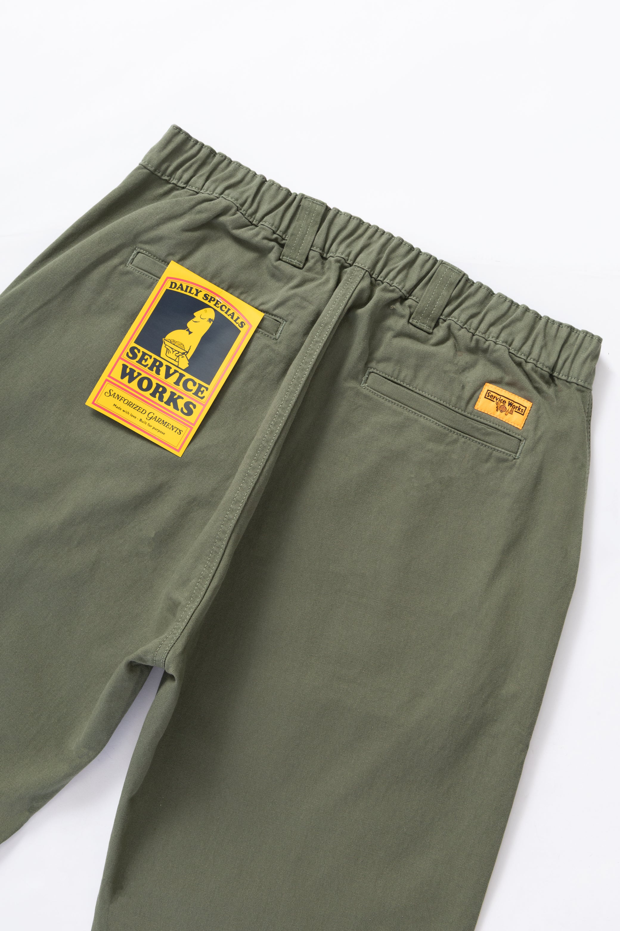 Drill Waiters Pant - Olive - Image 5