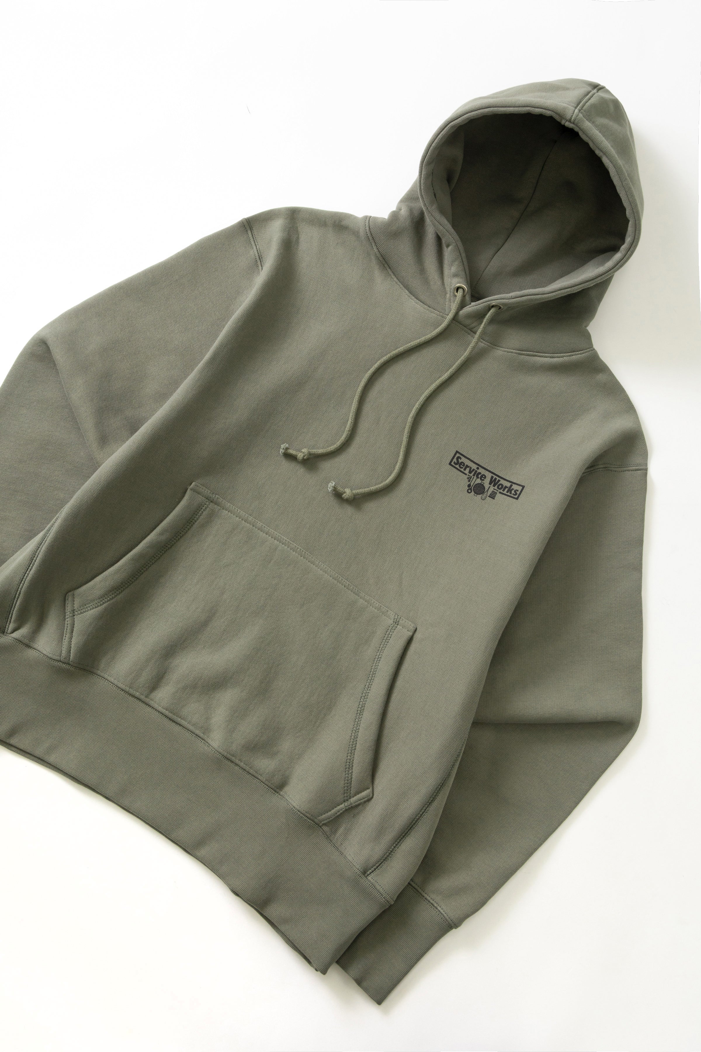 Heavyweight Trademark Hoodie - Olive - Image 2