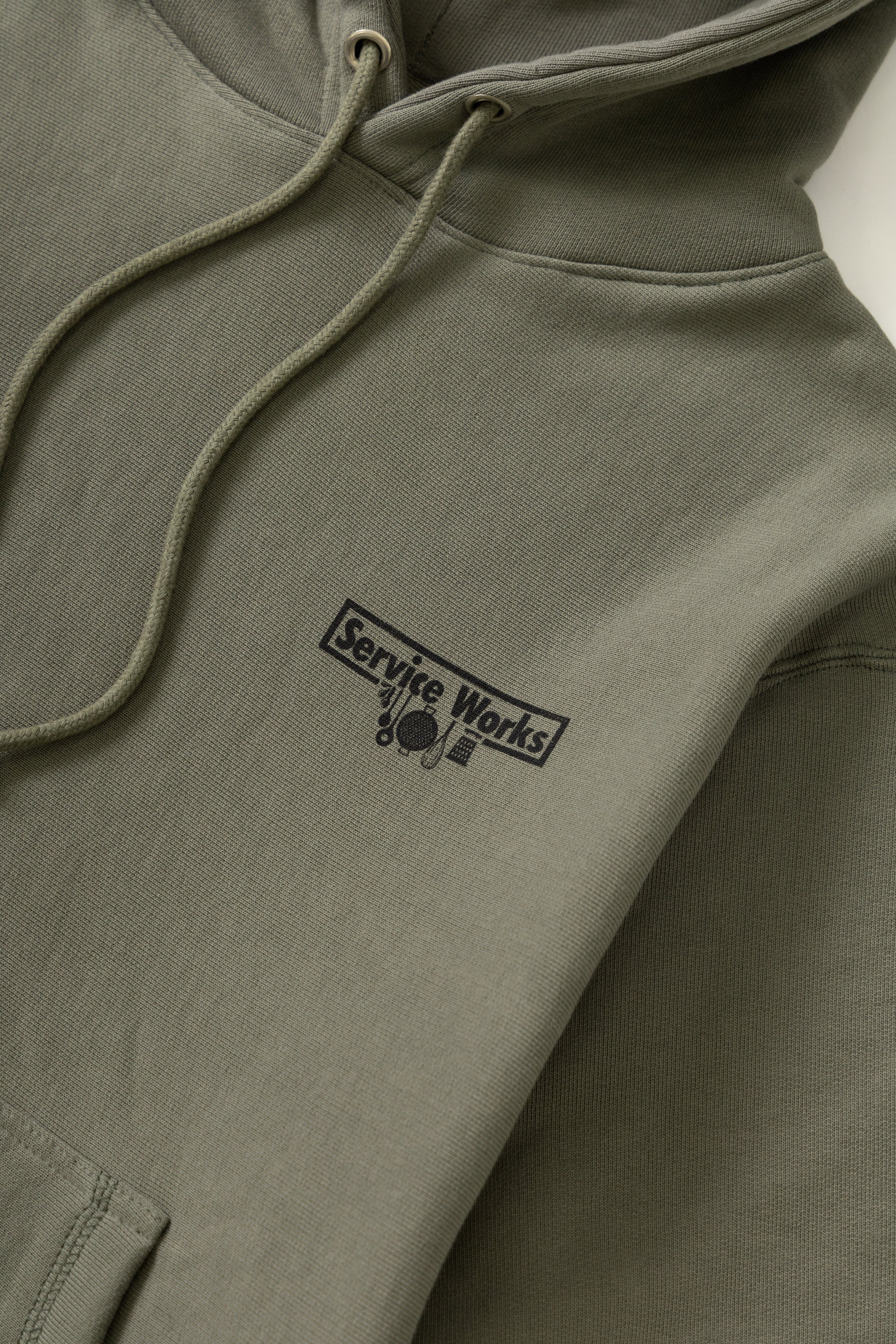 Heavyweight Trademark Hoodie - Olive - Image 3