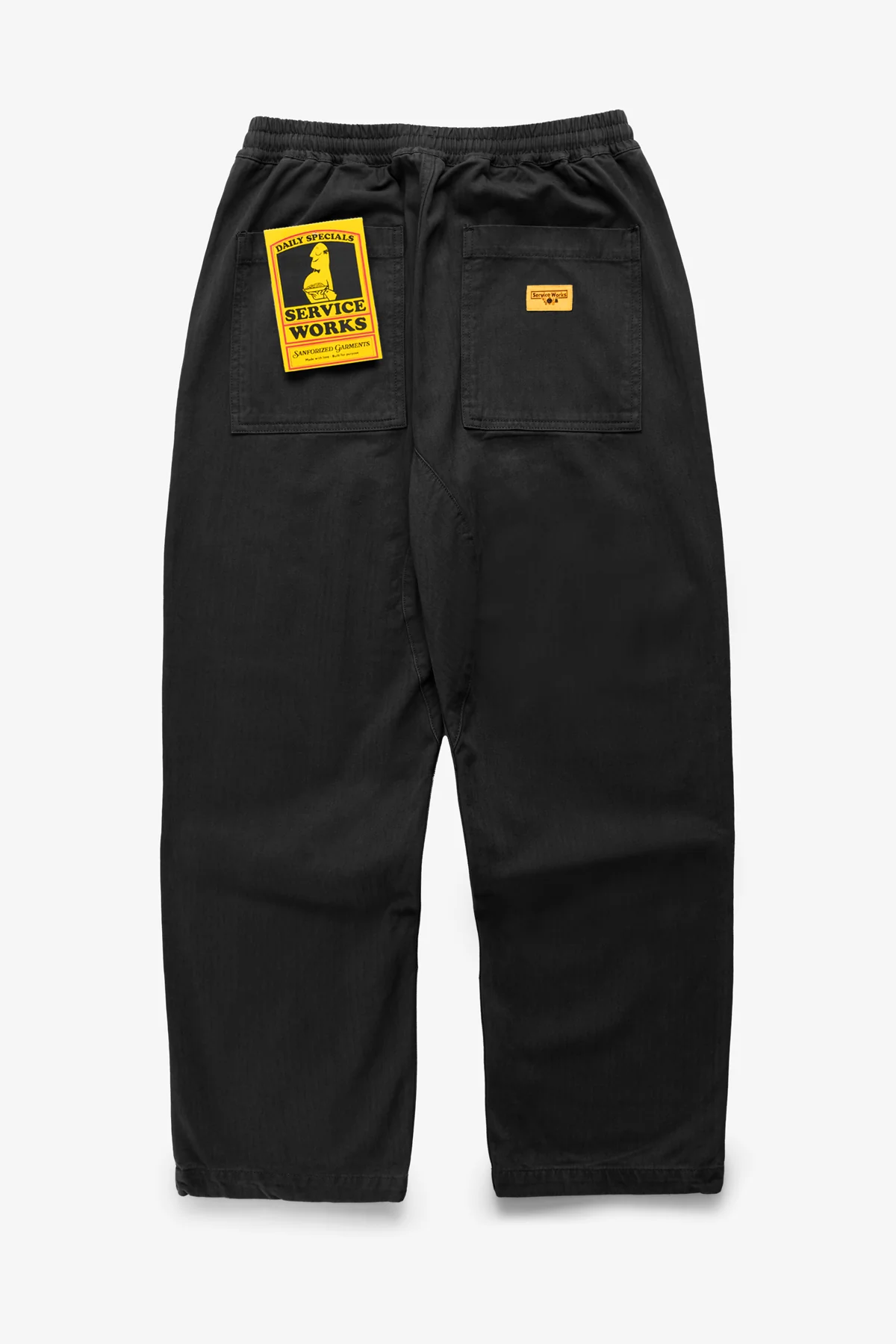 Herringbone Chef Pants - Black - Image 2