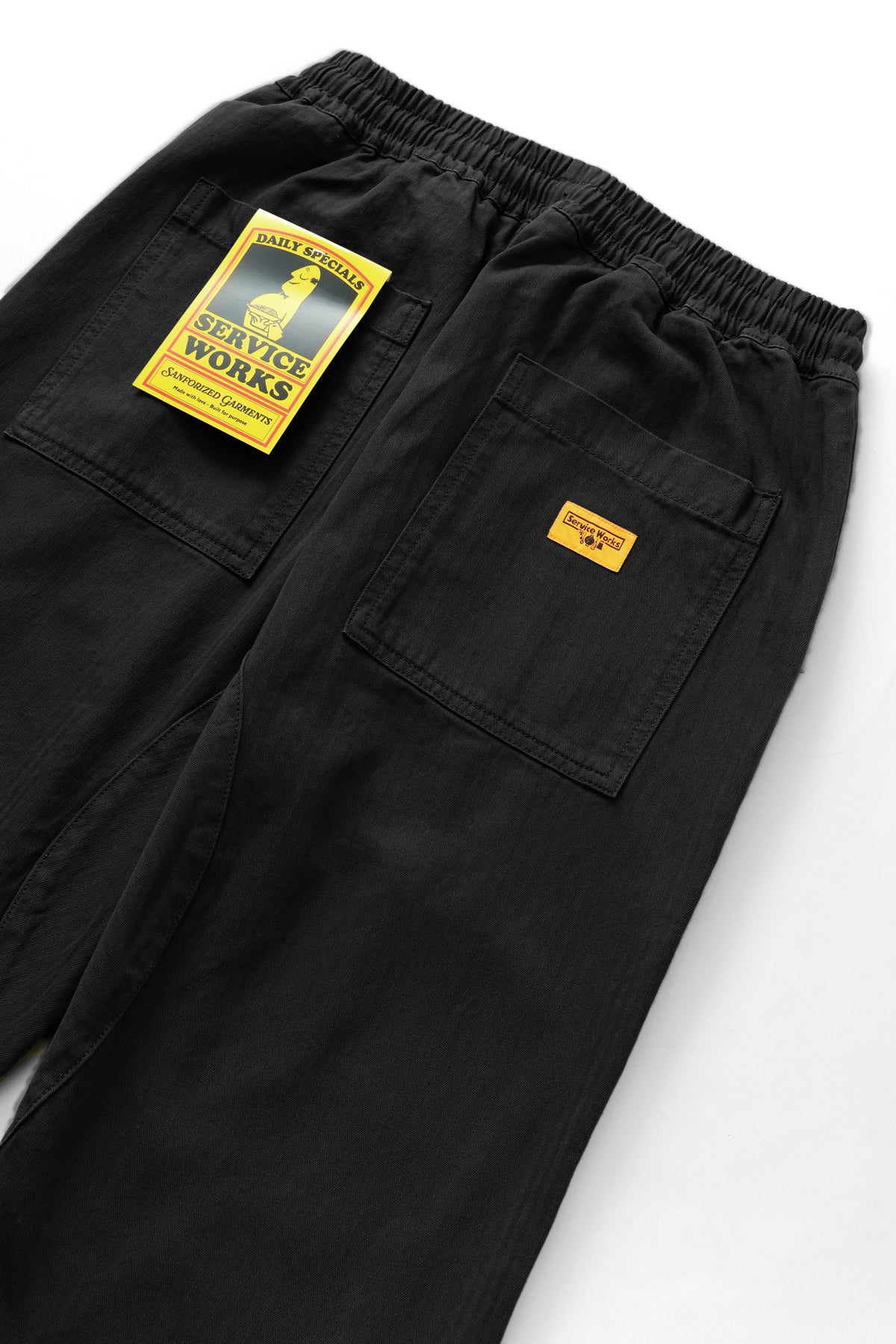Herringbone Chef Pants - Black - Image 5