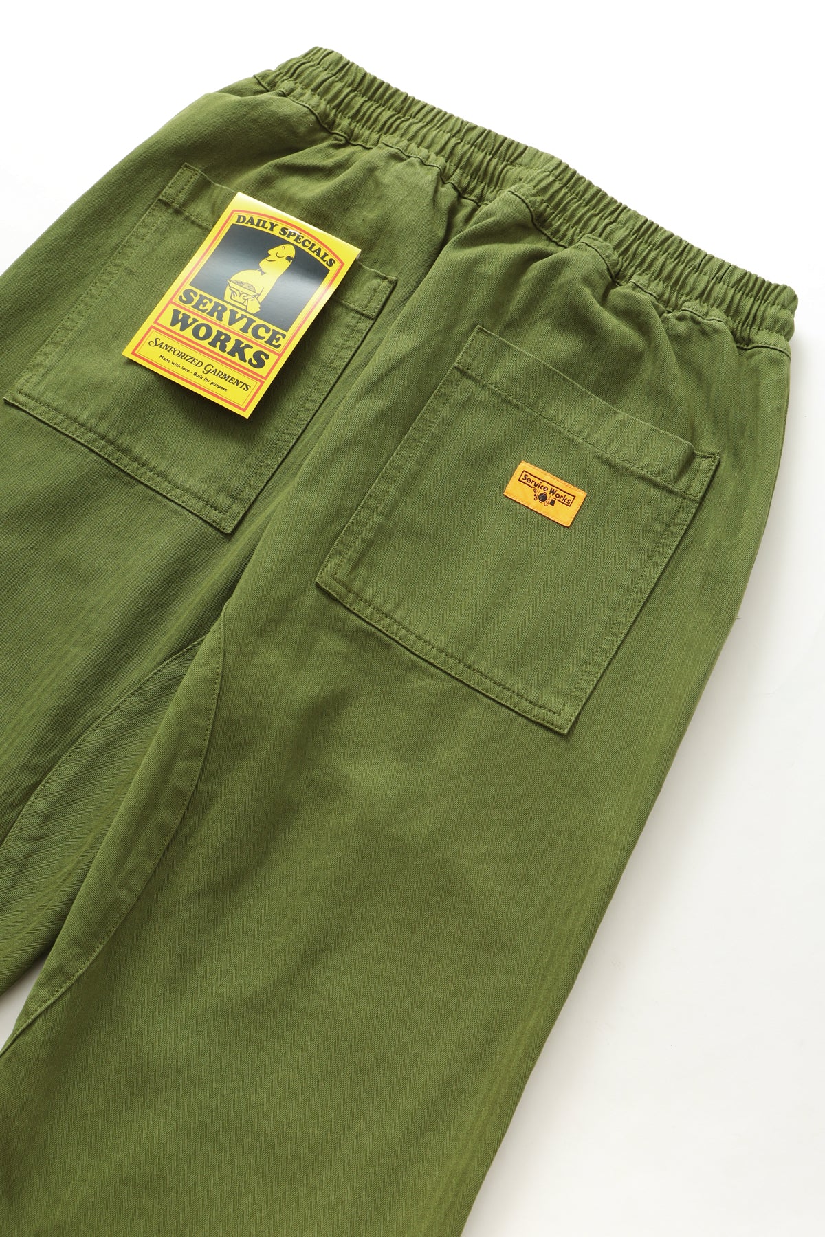 Herringbone Chef Pants - Pesto - Image 5