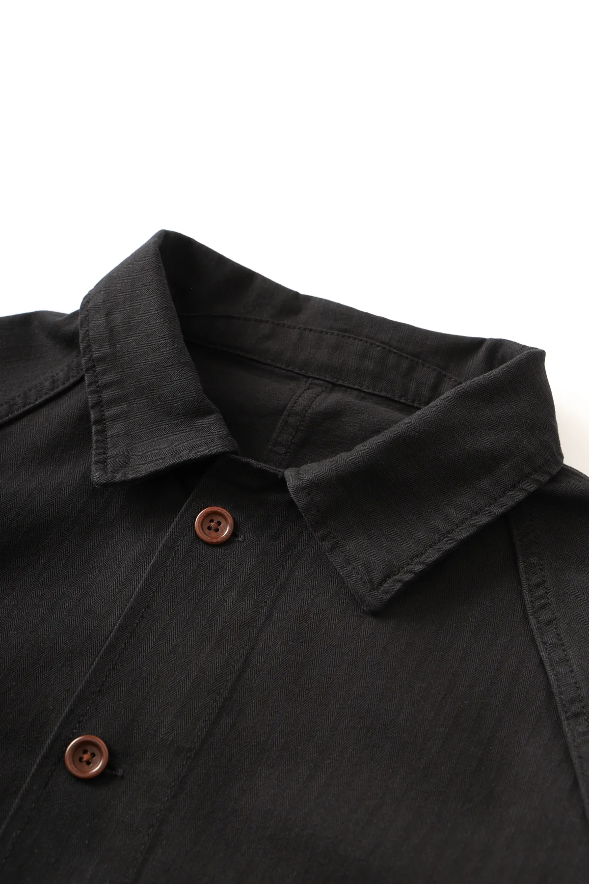 Herringbone Front Of House Jacket - Black - Image 4