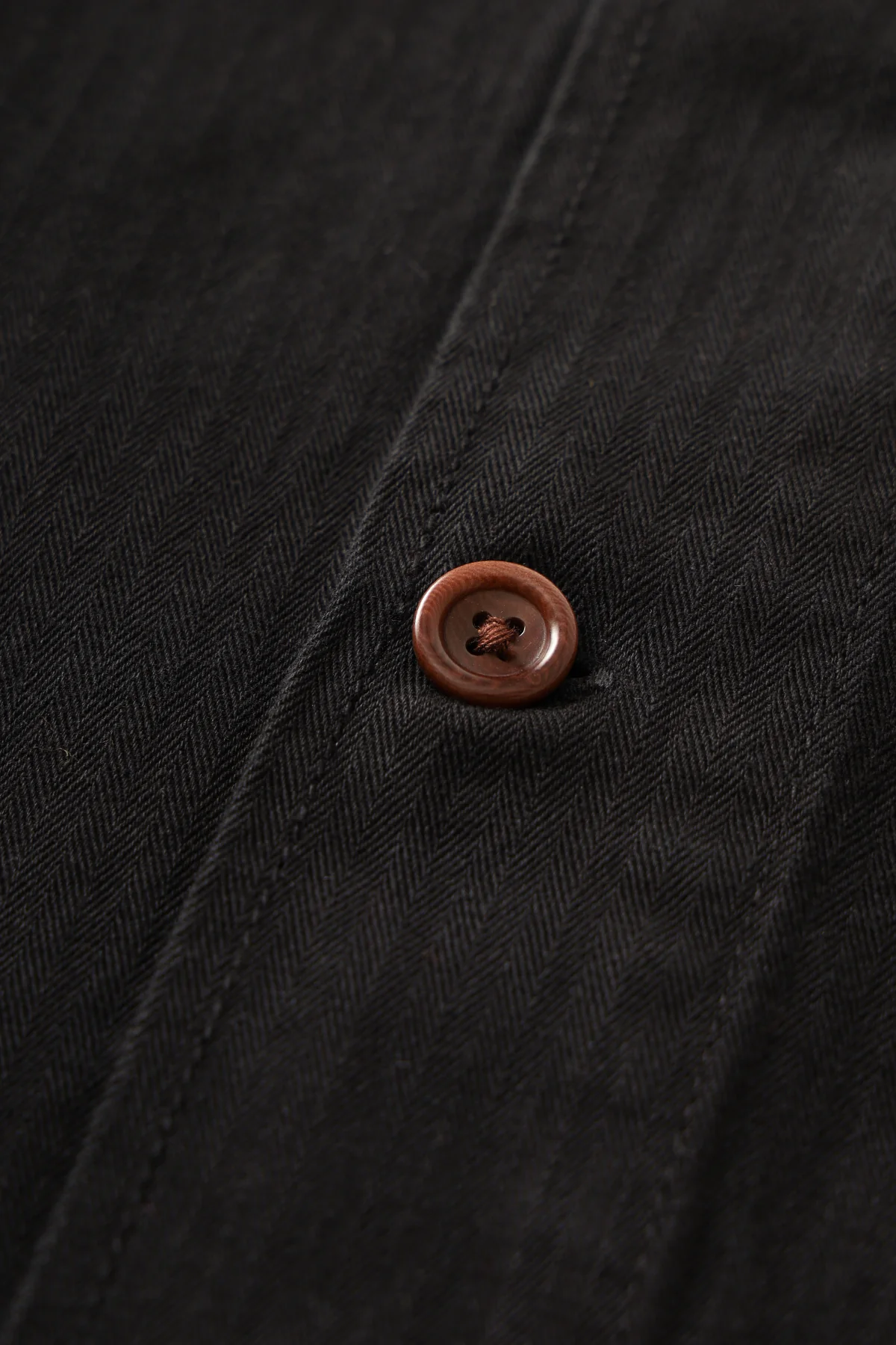 Herringbone Front Of House Jacket - Black - Image 5