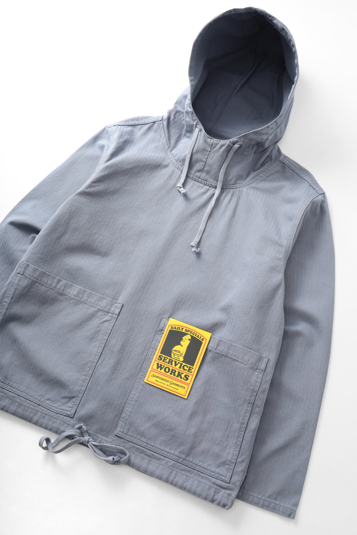 Herringbone Market Smock - Harbour - Image 2