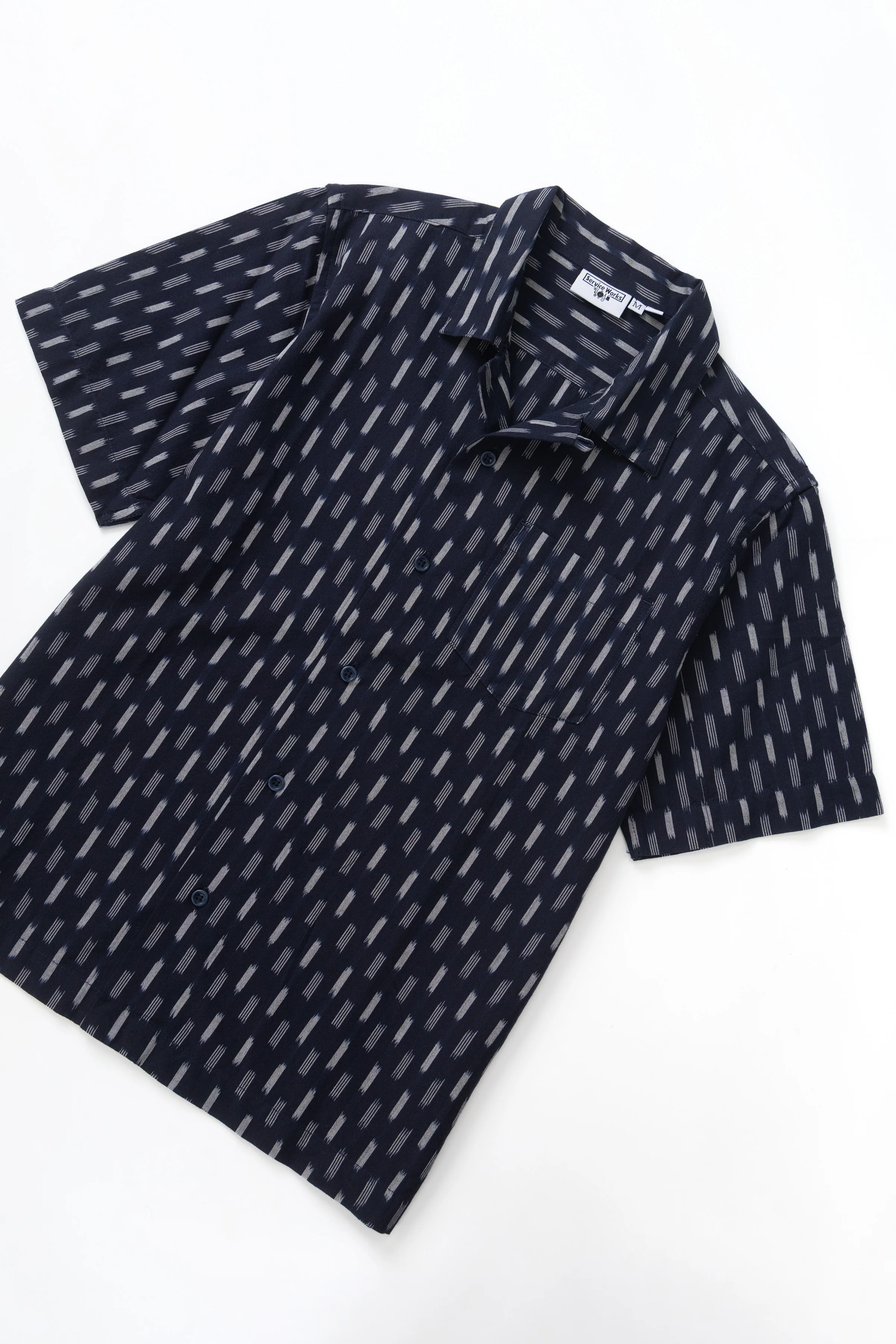 Ikat Shirt - Navy - Image 3