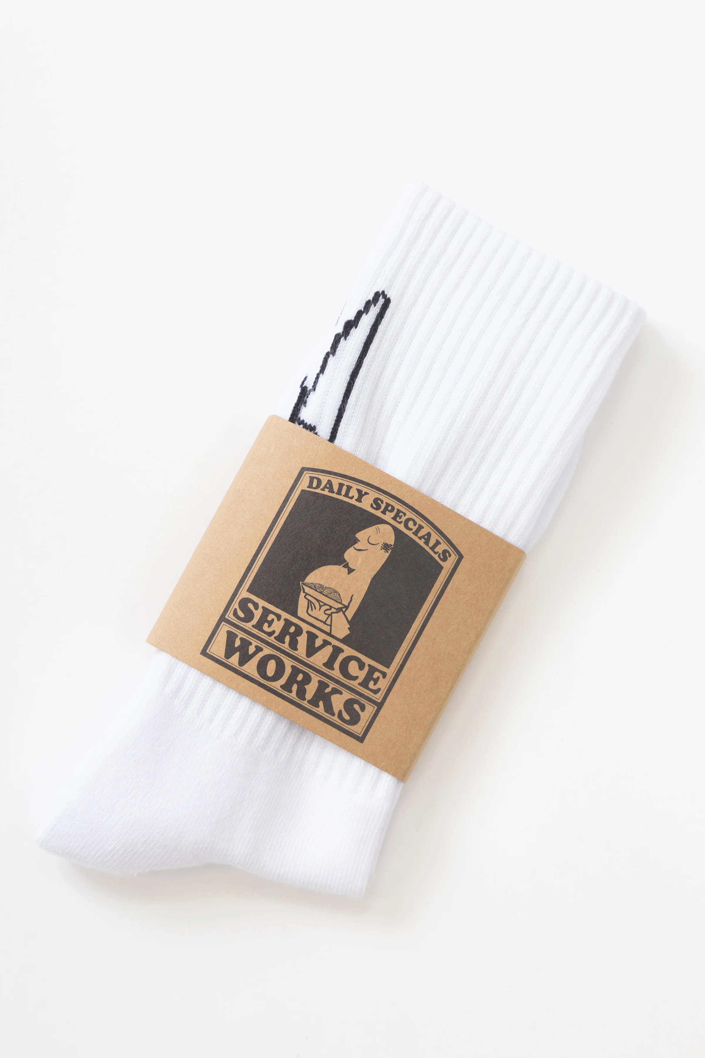 Knife & Fork Socks - White - Image 2