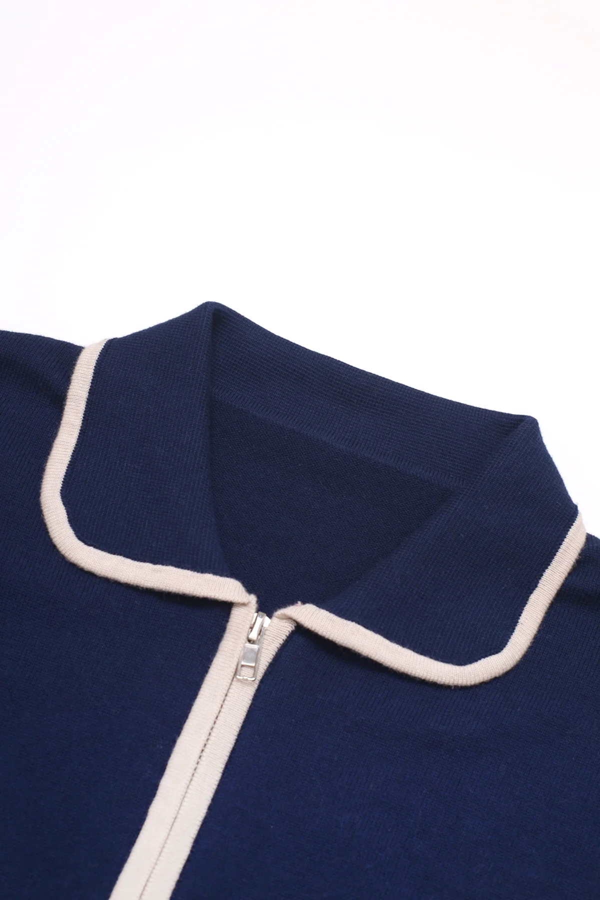 Knitted Script Shirt - Navy - Image 3