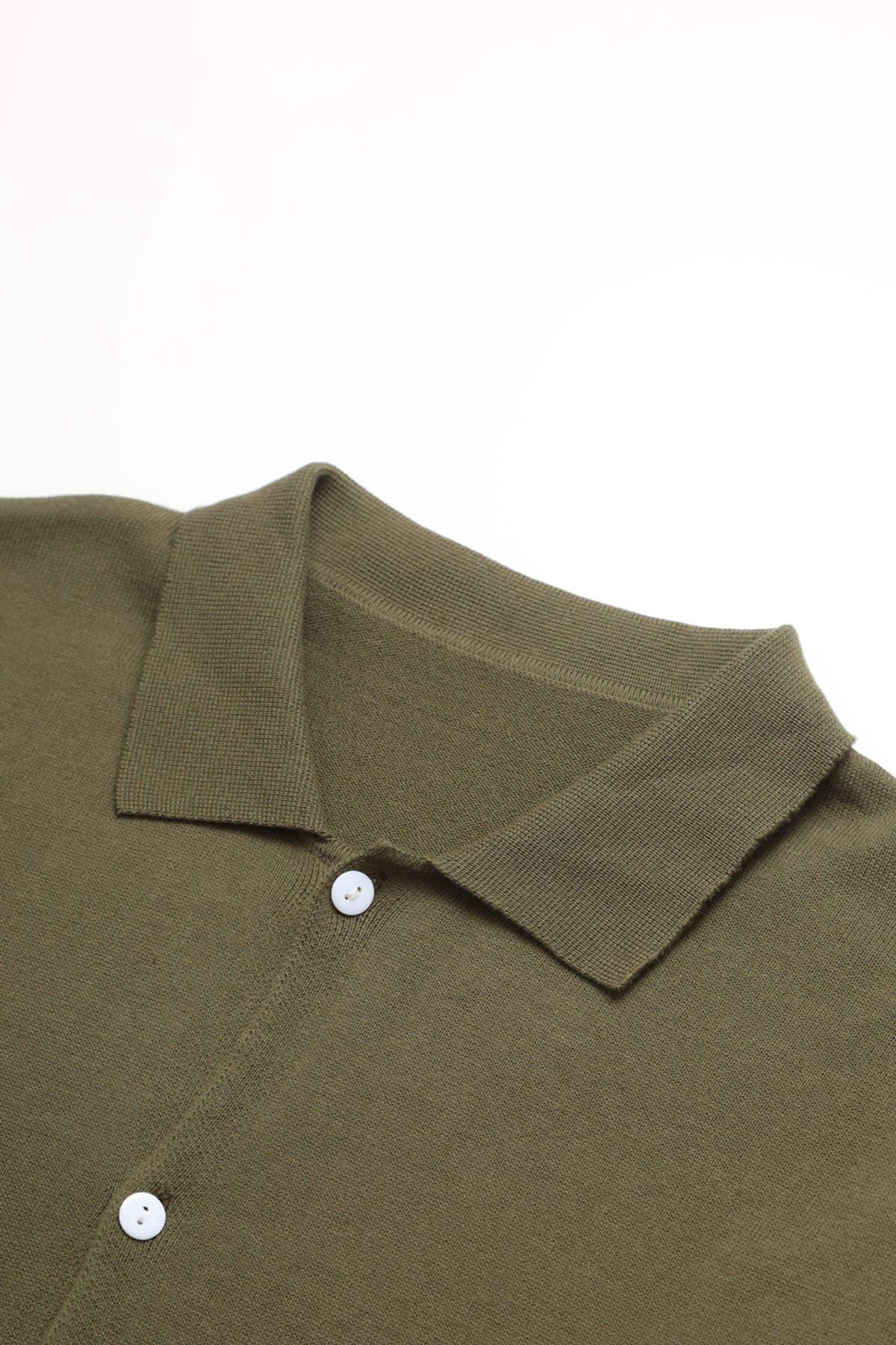 Knitted Vase Shirt - Olive - Image 3