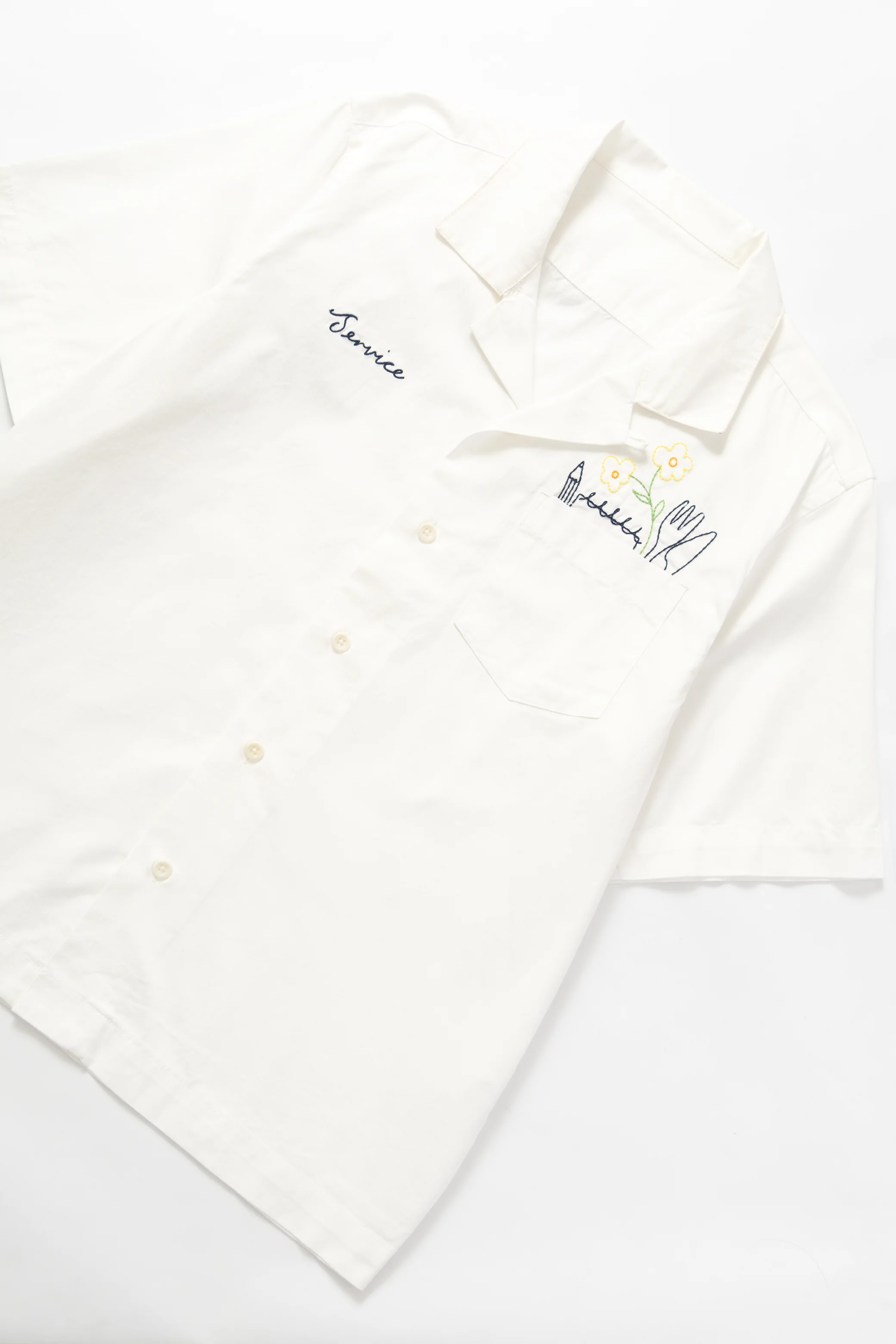 Light Twill Necessities Short Sleeve Shirt - Off White - Image 2