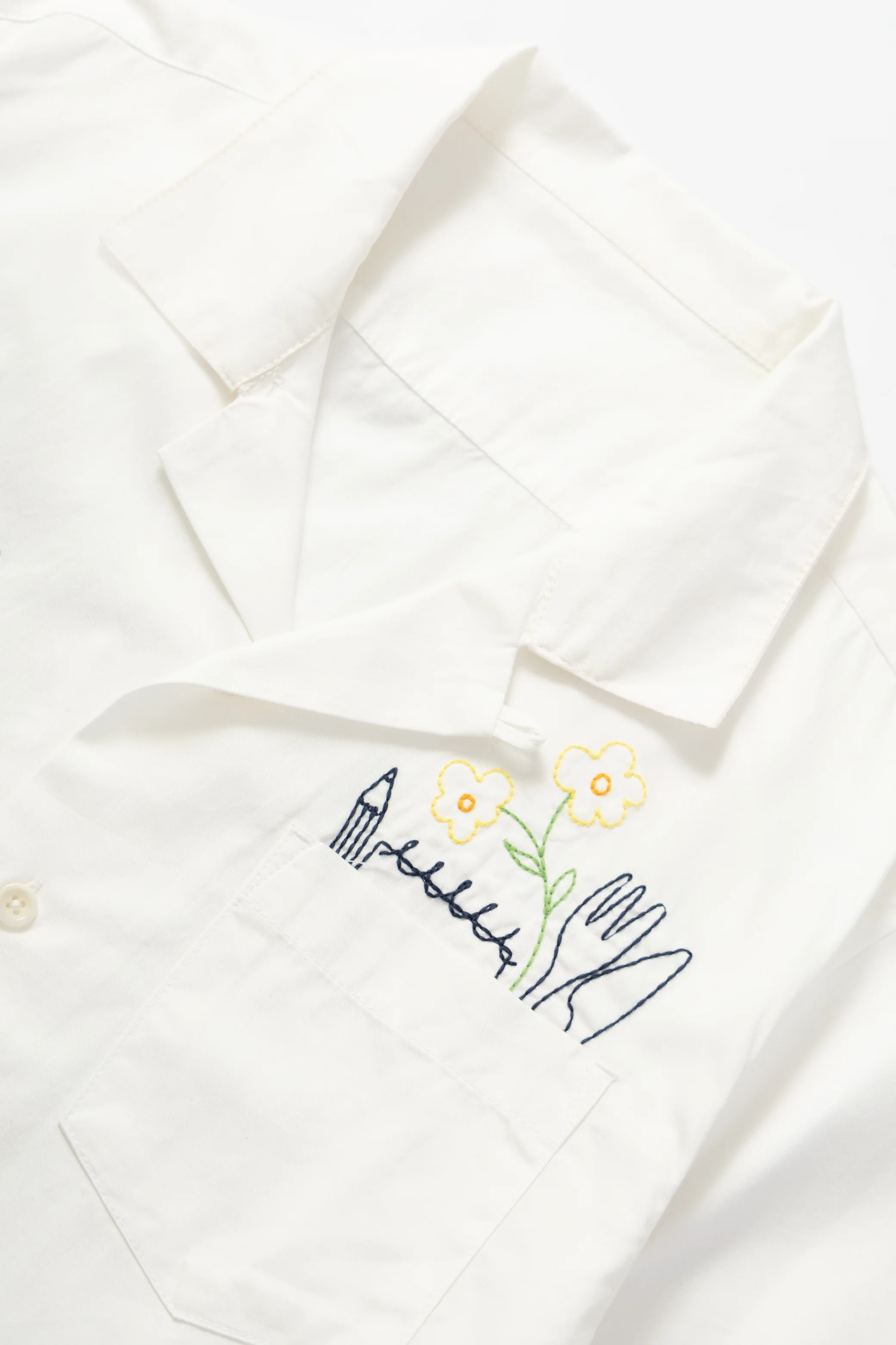 Light Twill Necessities Short Sleeve Shirt - Off White - Image 3