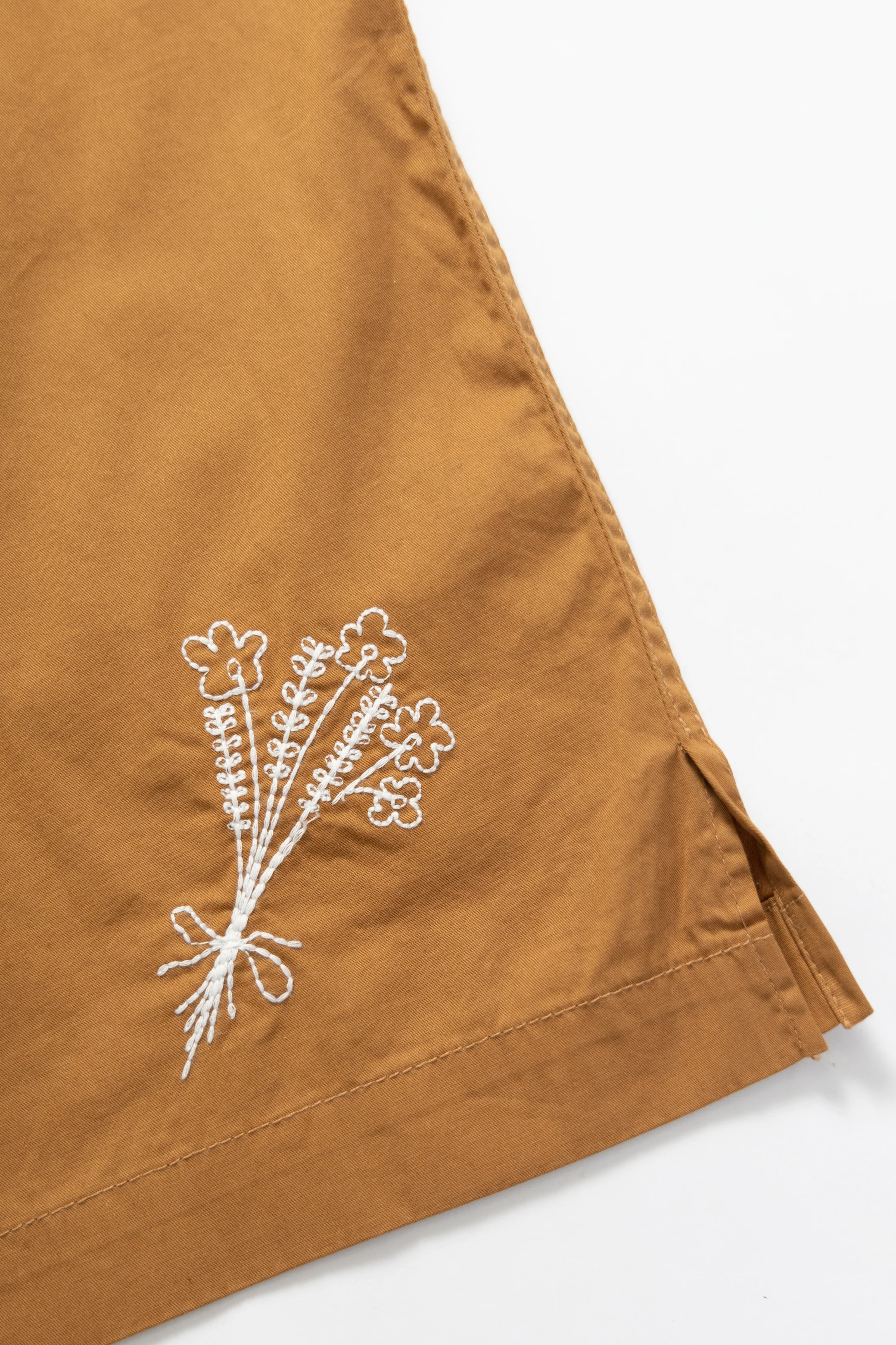 Light Twill Picnic Short Sleeve Shirt - Burnt Sugar - Image 3
