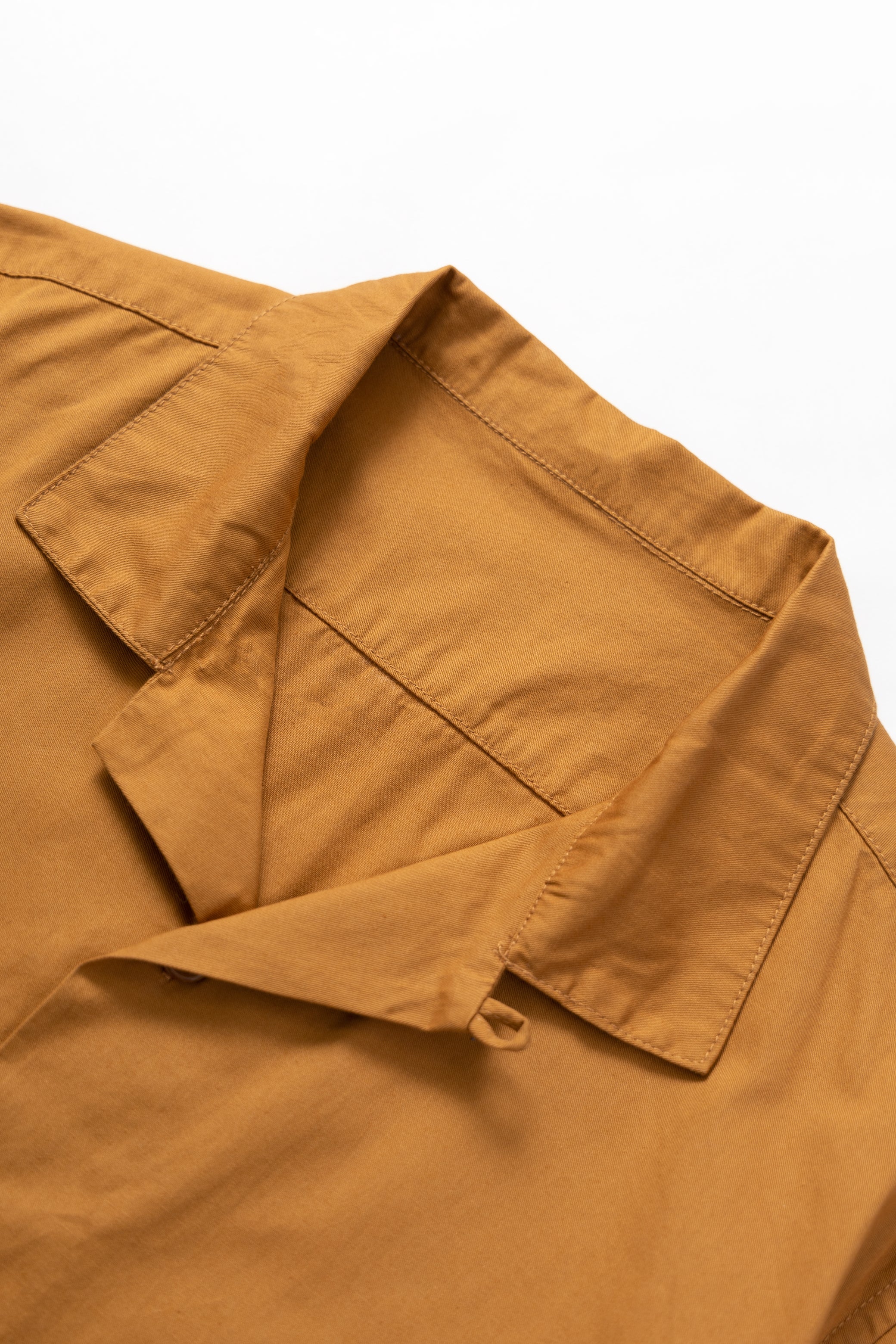 Light Twill Picnic Short Sleeve Shirt - Burnt Sugar - Image 4