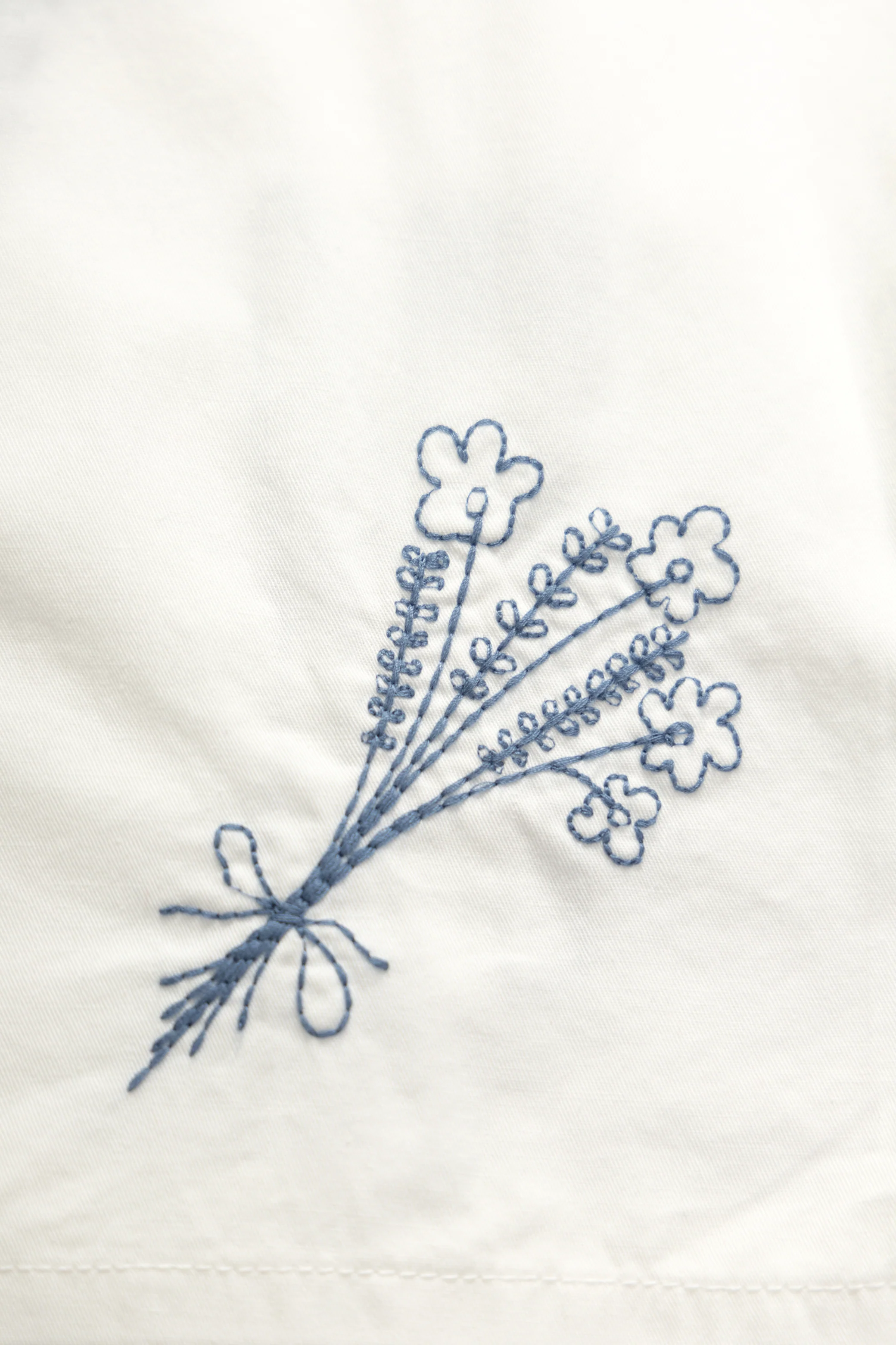 Light Twill Picnic Short Sleeve Shirt - Off White - Image 6