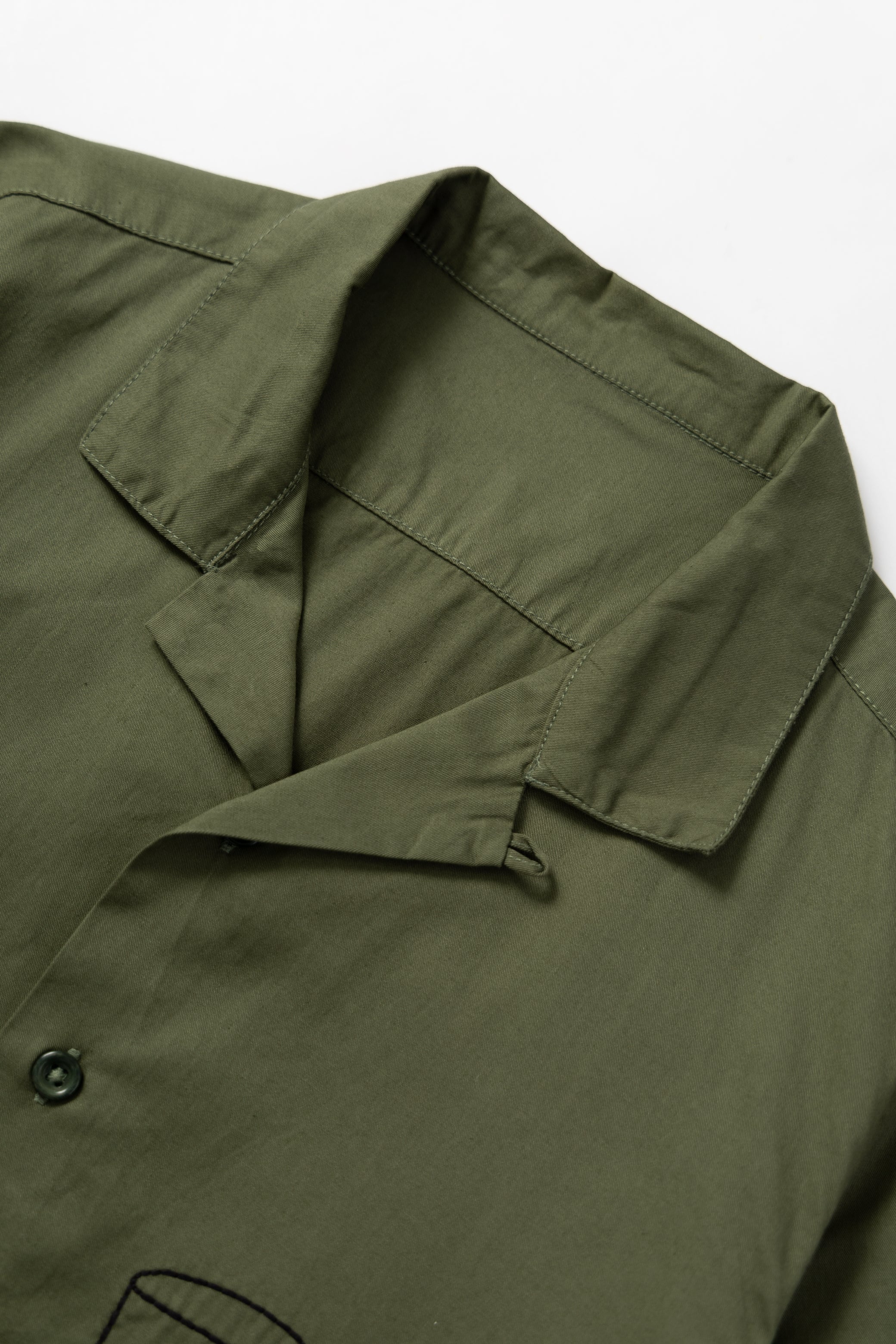 Light Twill Picnic Short Sleeve Shirt - Olive - Image 3
