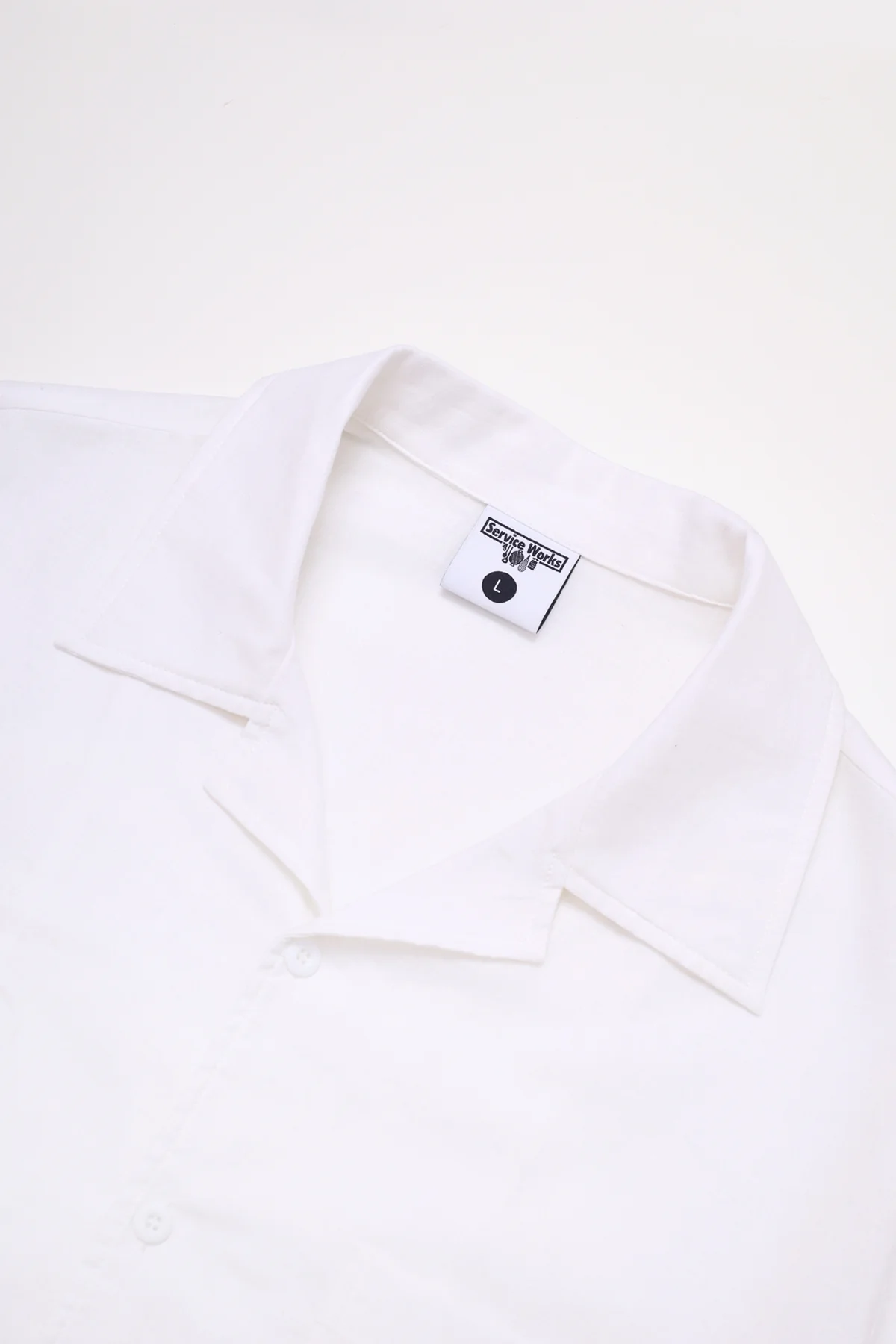 Linen Resort Shirt - White - Image 4