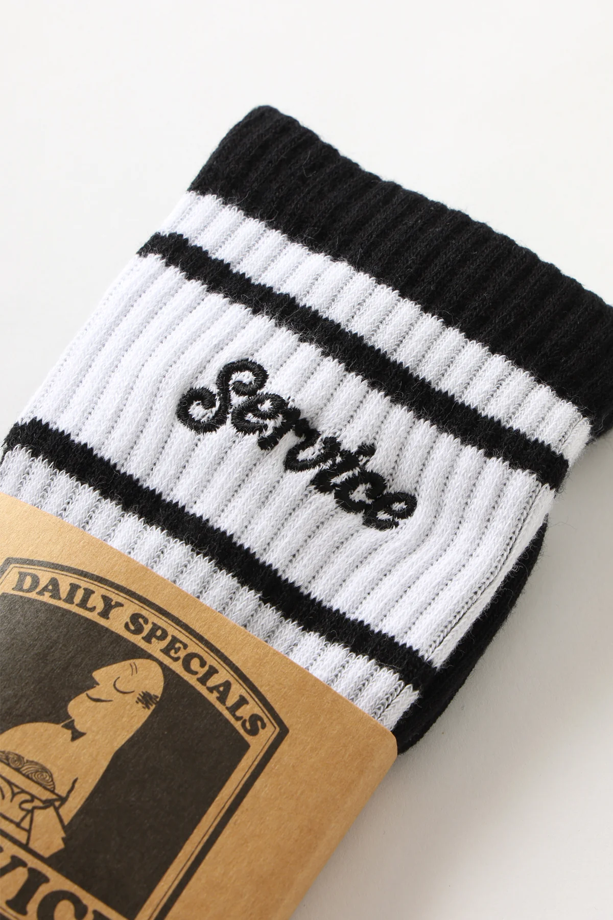 Logo Ringer Socks - Black - Image 3