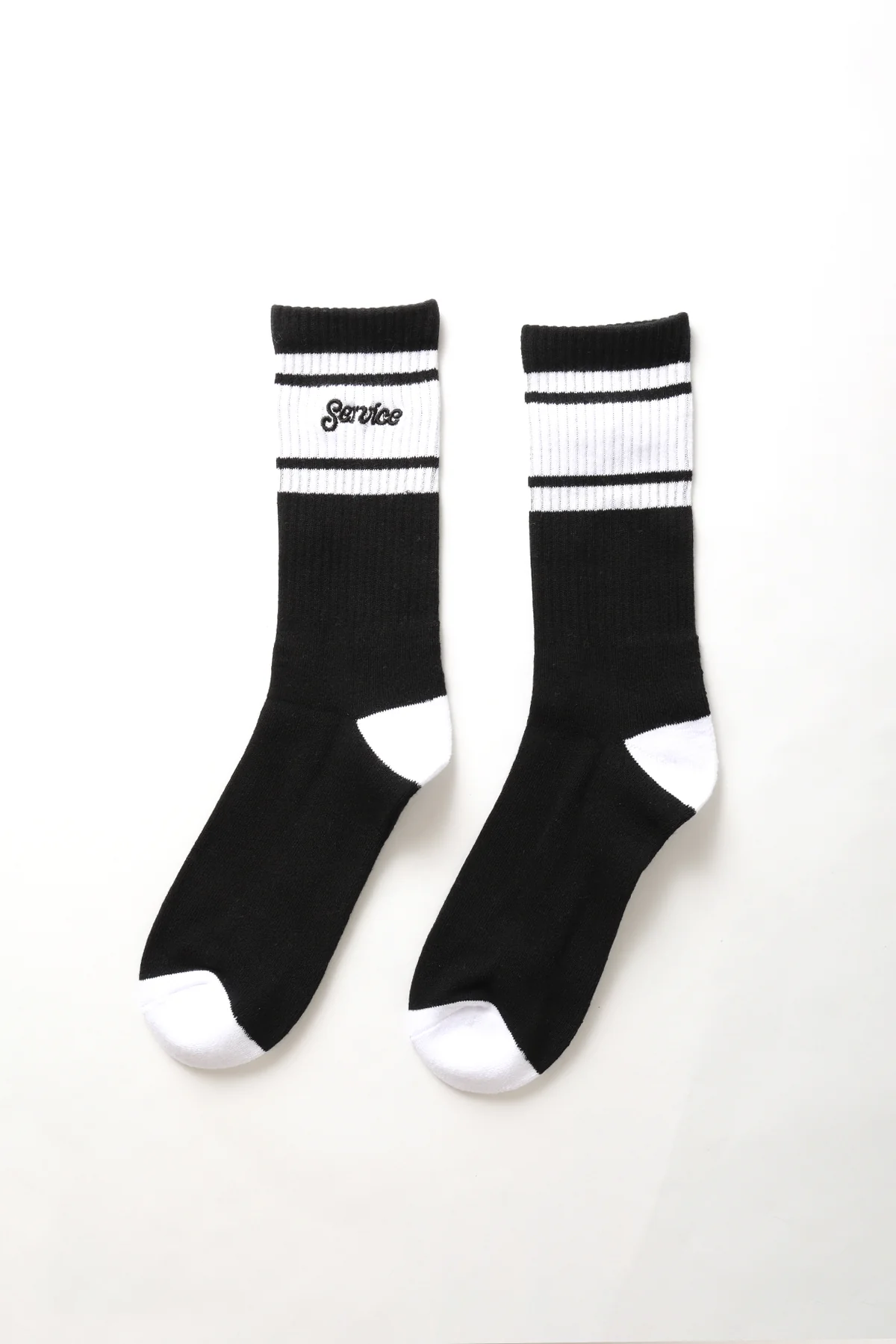 Logo Ringer Socks - Black - Image 4