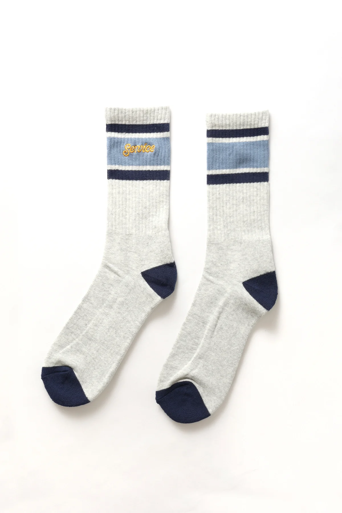 Logo Ringer Socks - Grey - Image 4