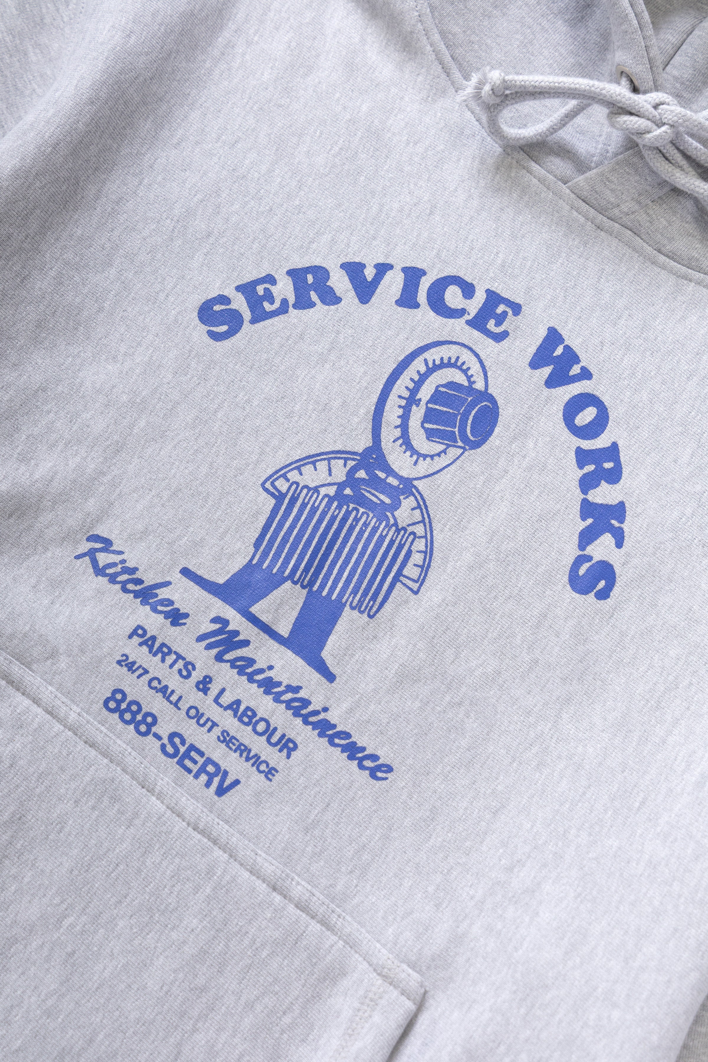 Maintainence Hoodie - Heather Grey - Image 3