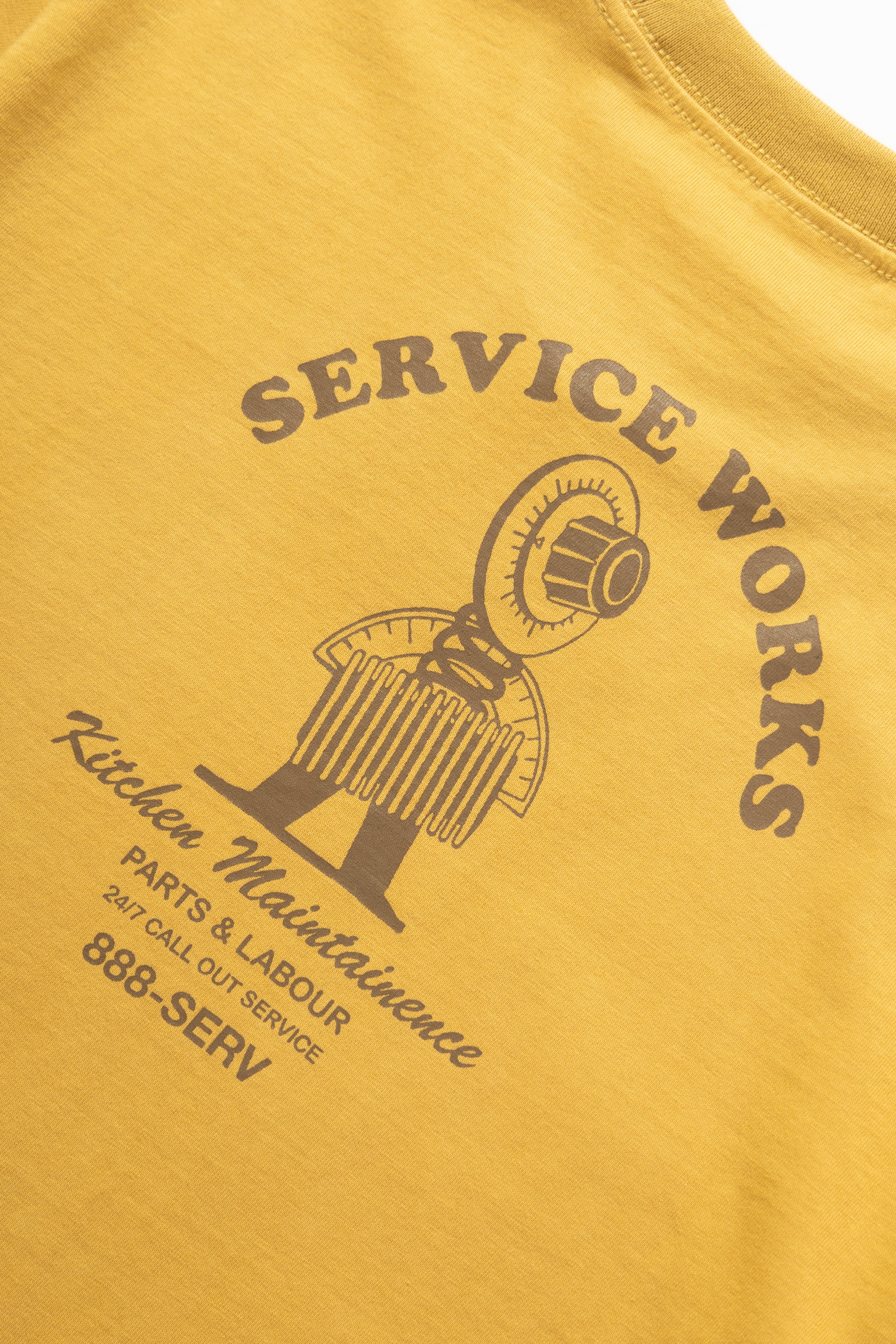 Maintainence Tee - Mustard - Image 6