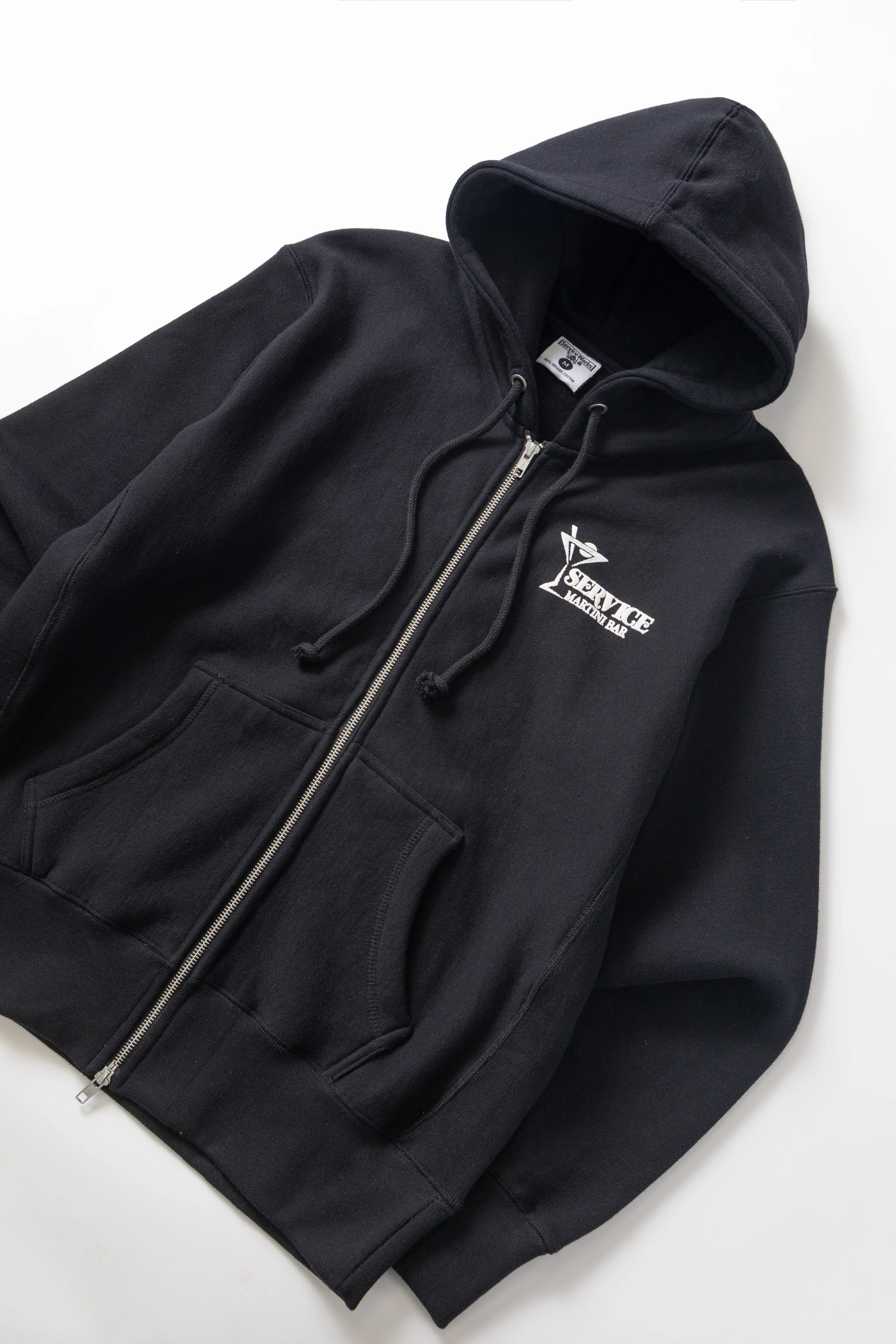 Martini Zipper Hoodie - Black - Image 2