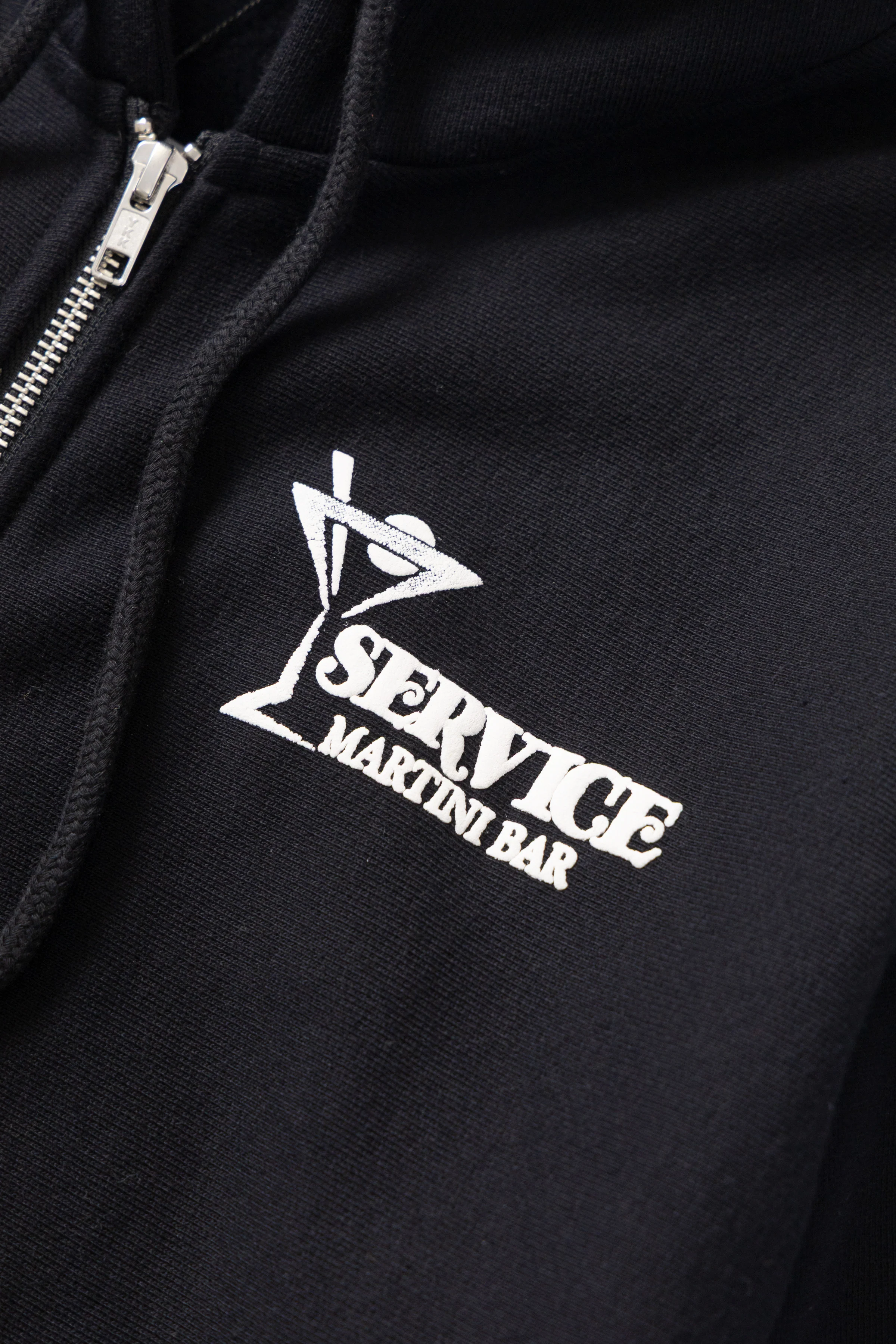 Martini Zipper Hoodie - Black - Image 3