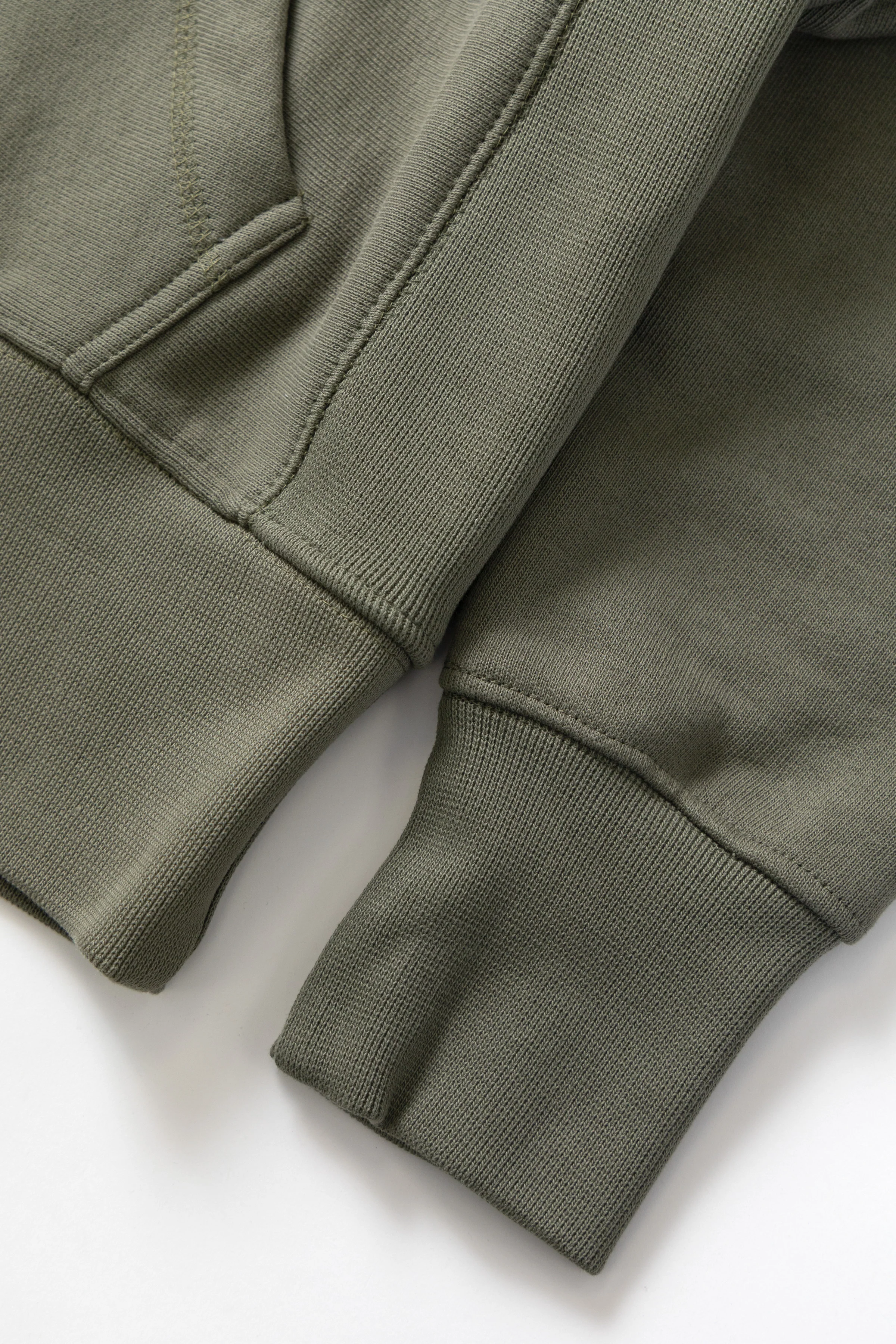 Martini Zipper Hoodie - Olive - Image 7