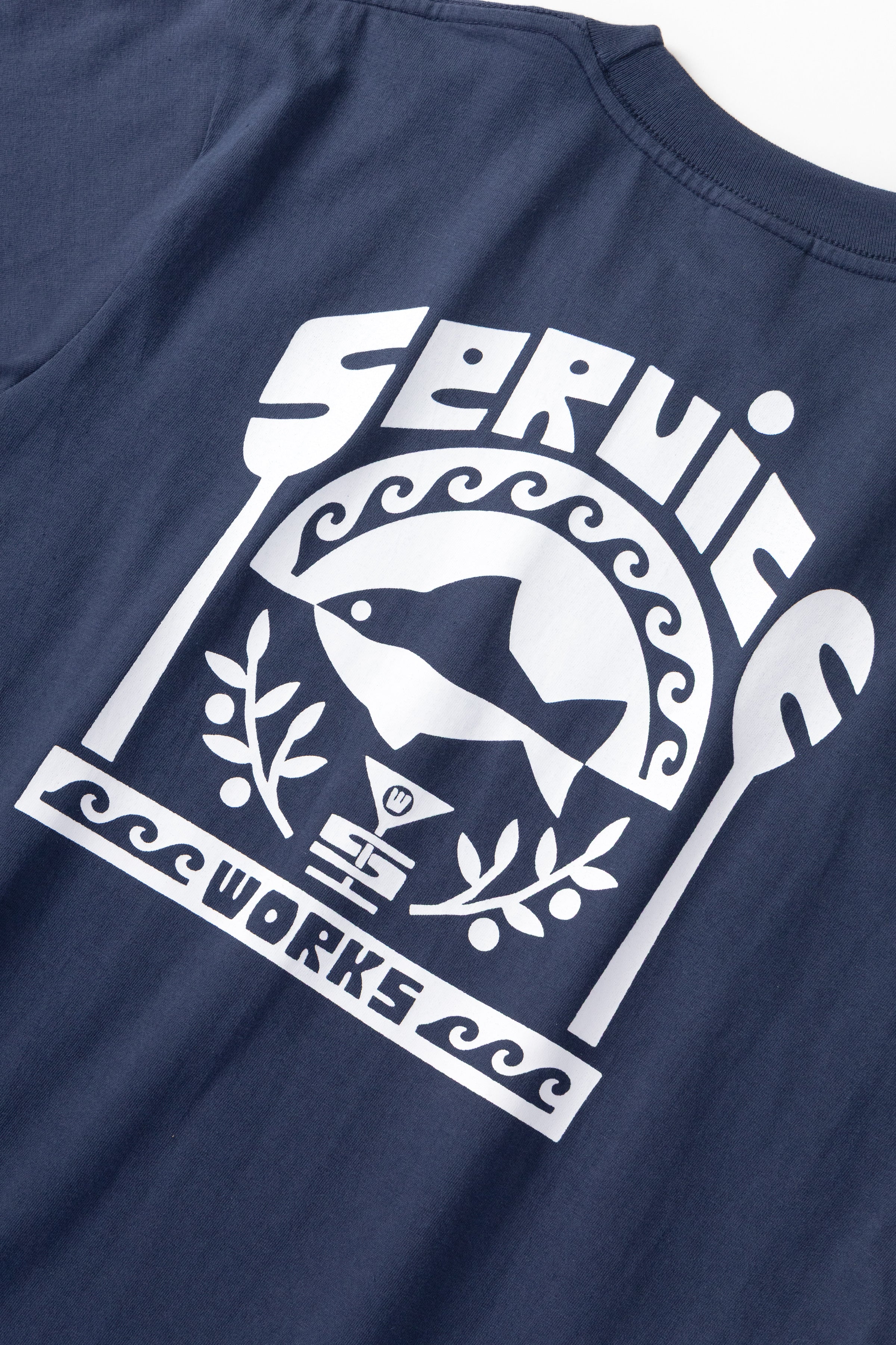 Milos Tee - Navy - Image 6