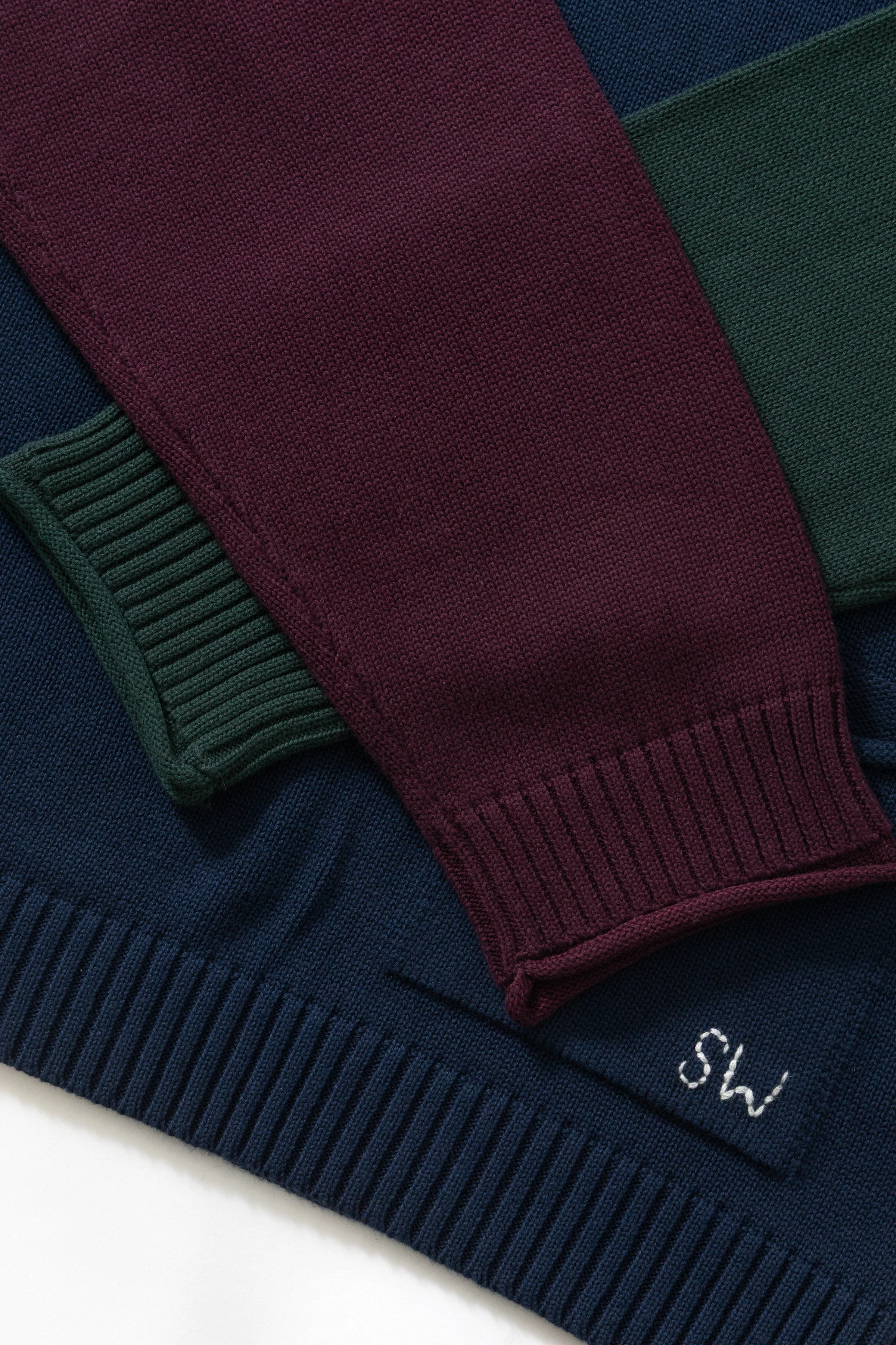 Mock Smock Sweater - Tricolour - Image 4