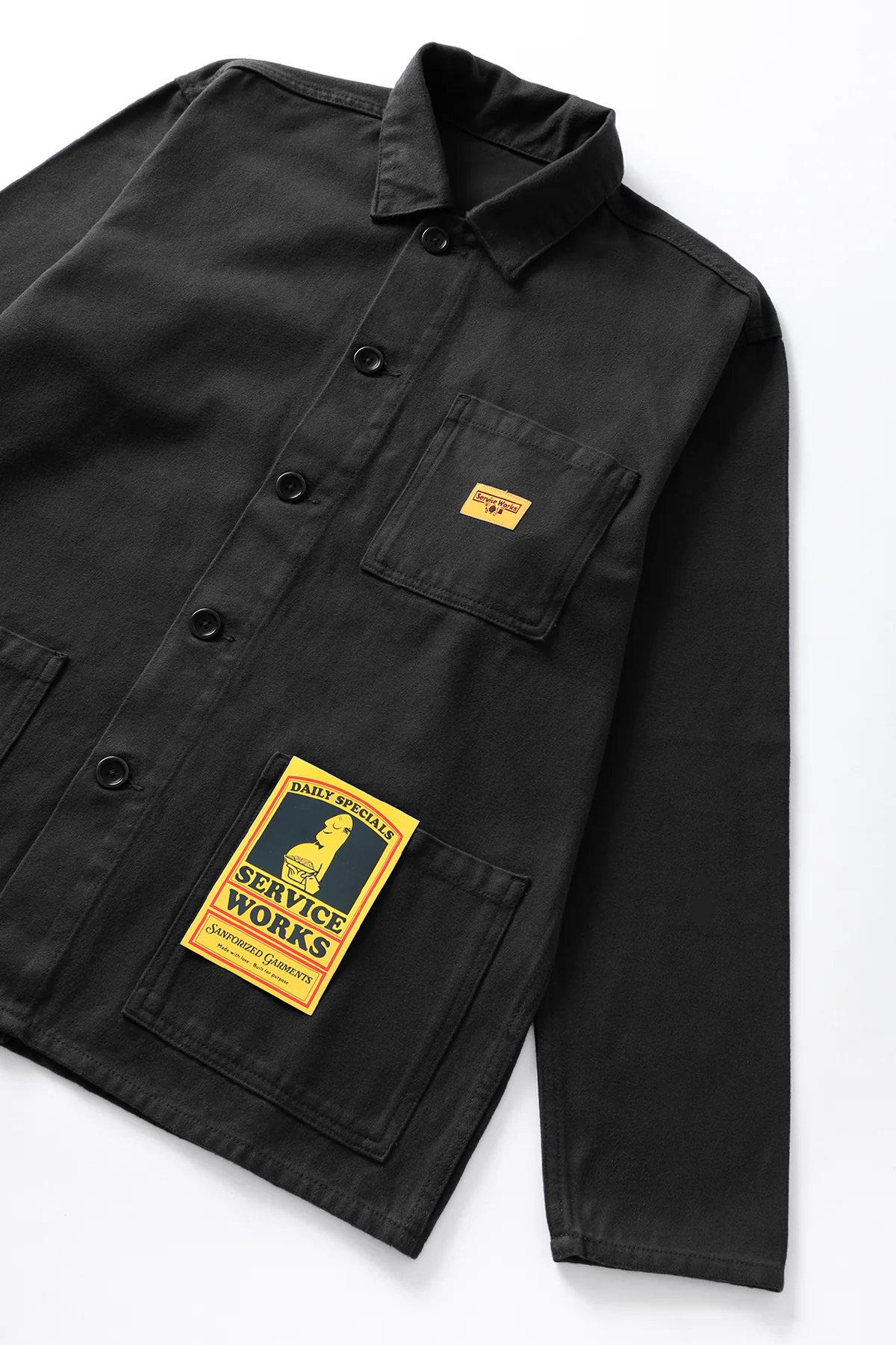 Moleskin Chore Shirt - Black - Image 2