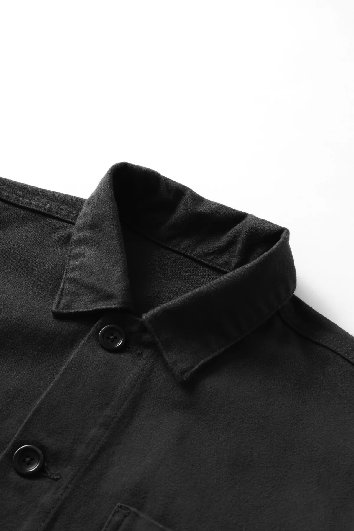 Moleskin Chore Shirt - Black - Image 3